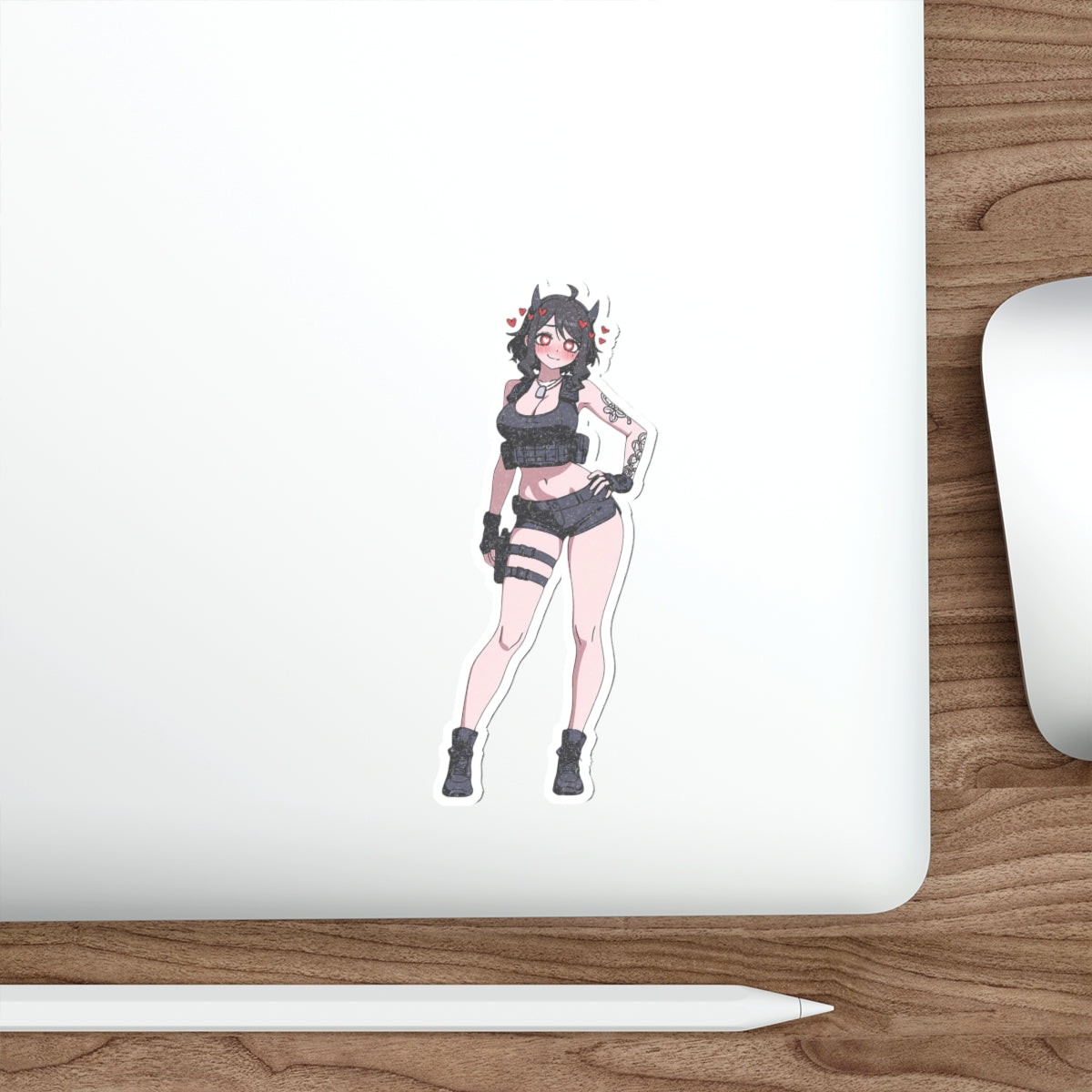 Modeus Helltaker Spicy Anime Die-Cut Vinyl Sticker | Tactical Pinup Fan Art