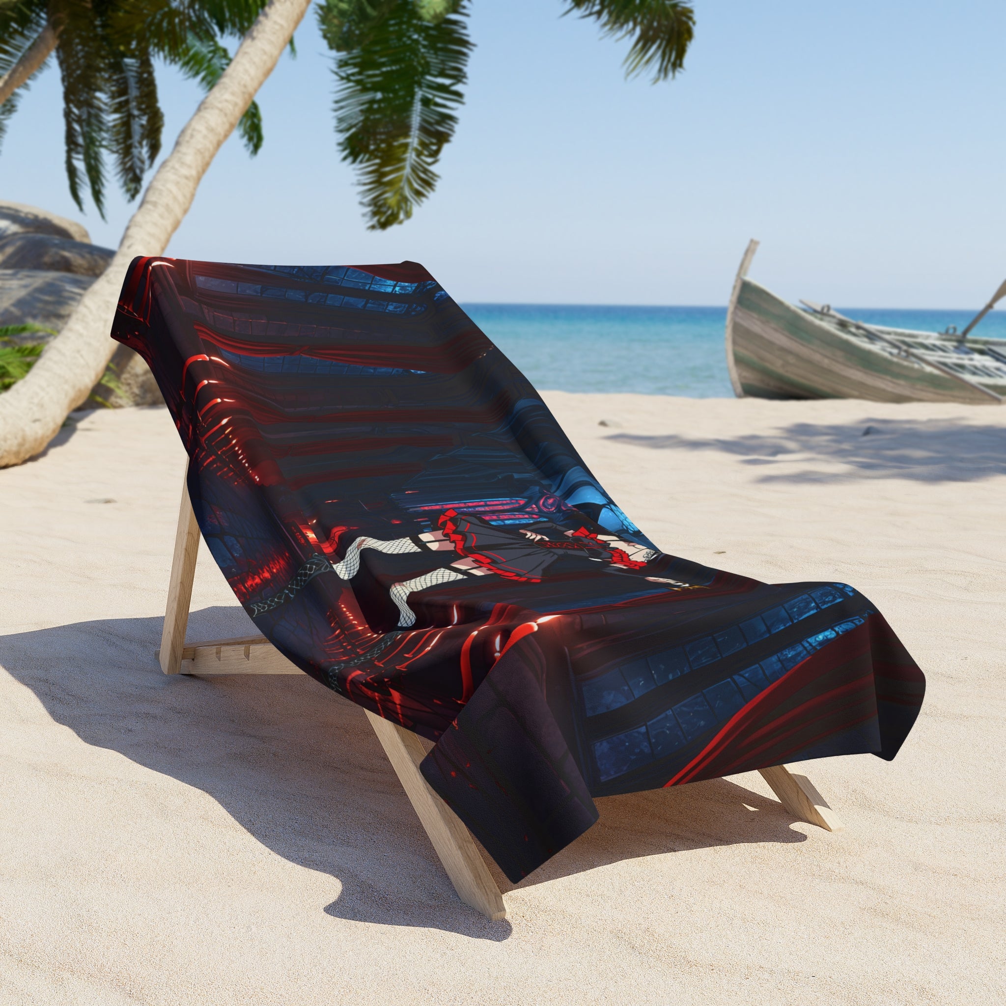 Kagome Inuyasha Spicy Gothic Anime Beach Towel Fan Art Pinup
