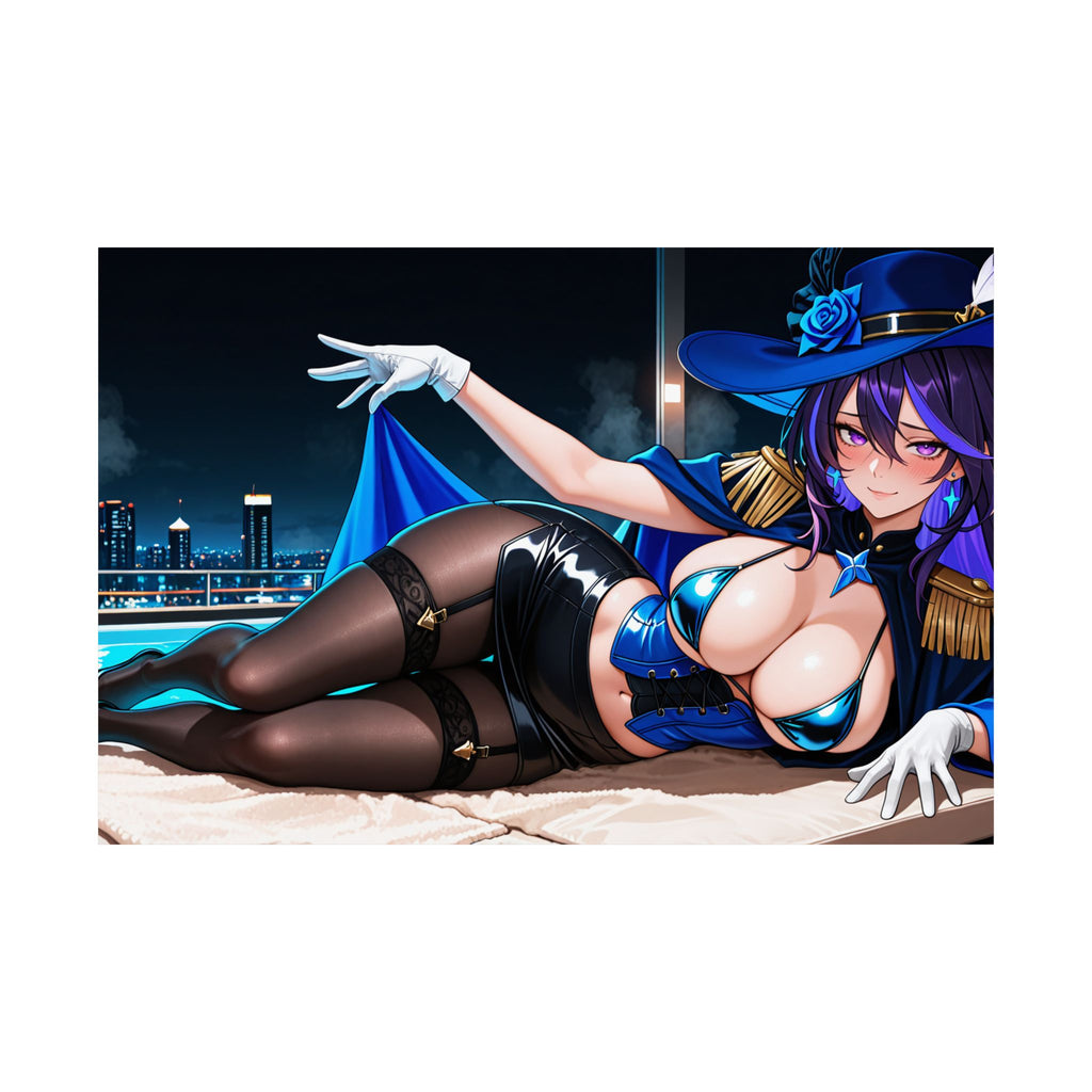 Clorinde Genshin Impact Spicy Anime Wall Art Poster | Pinup — Beach Babes Pt. 4