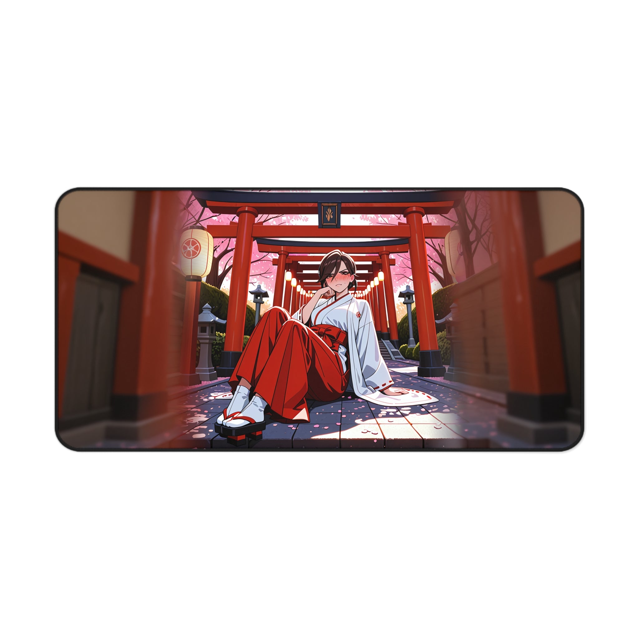 Domina Overwatch Shrine Maiden Desk Mat — Anime Gaming Pad — The Spicy Den Pt. 4