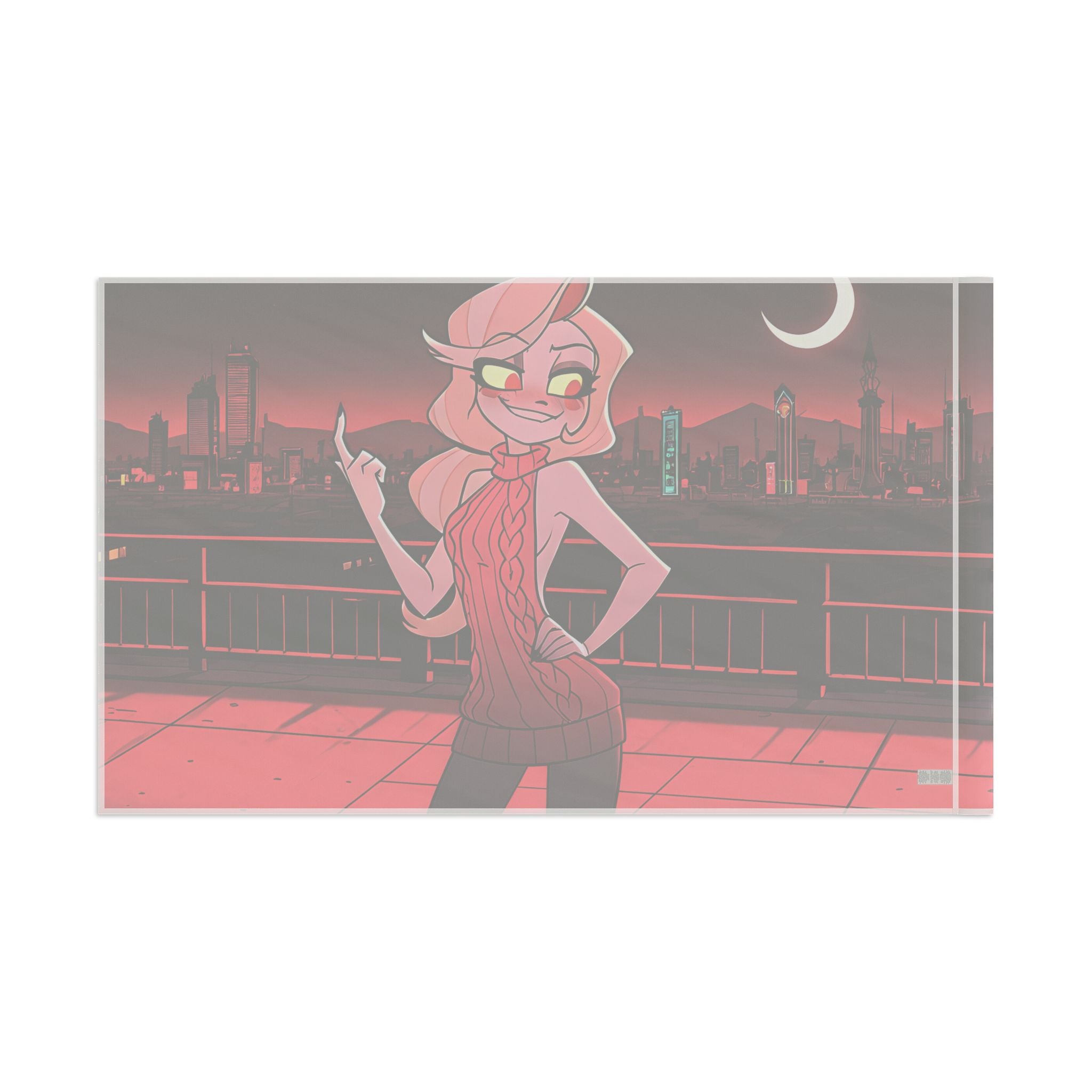 Charlie Morningstar Hazbin Hotel Spicy Wall Flag Pinup — Virgin Killer Pt. 2