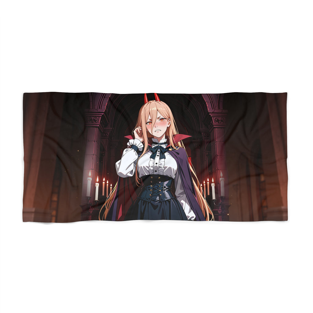 Power Chainsaw Man Gothic Vampire Anime Beach Towel — Bunny Girls Pt. 6
