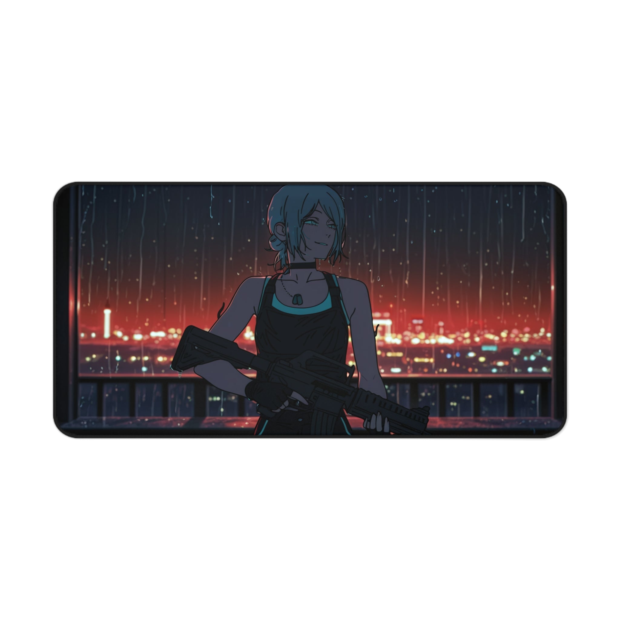 Reze Chainsaw Man Anime Desk Mat Tactical Night Scene Tactical Girls Pt. 4