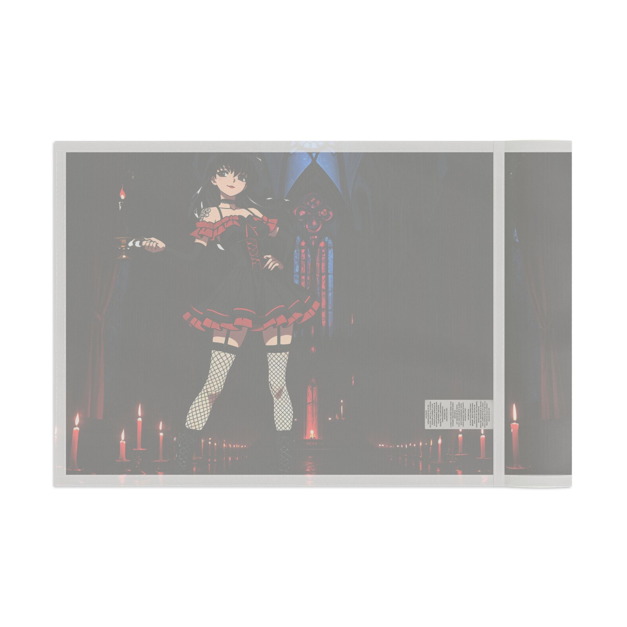 Kagome Inuyasha Spicy Gothic Pinup Anime Wall Flag | Dark Banner