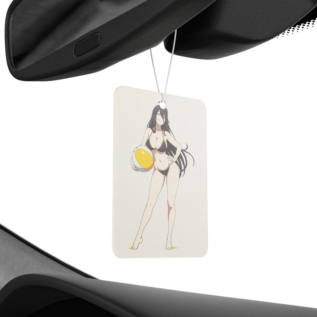 Albedo Overlord Spicy Anime Car Air Freshener | Summer Beach Pinup Fan Art
