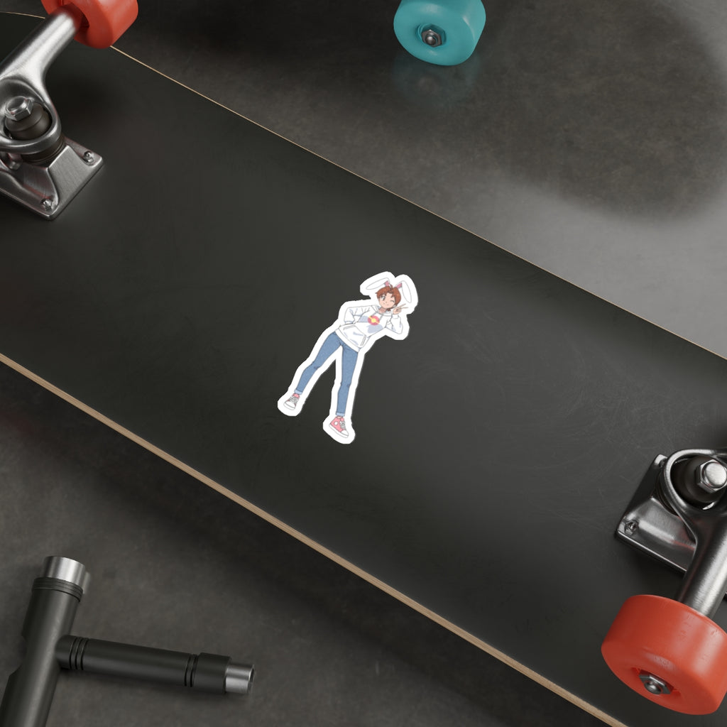 Delia Ketchum Bunny Suit Anime Pinup Die-Cut Vinyl Sticker — Bunny Girls Pt. 1