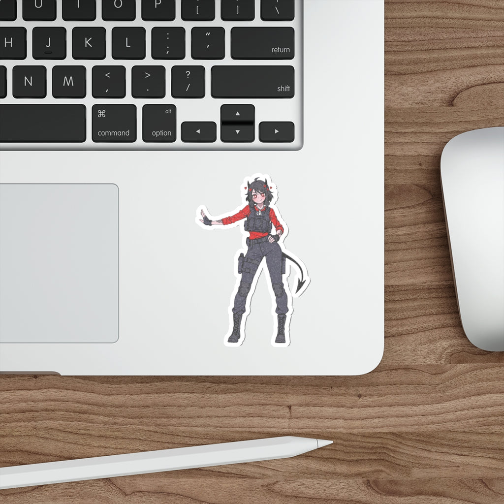 Modeus Helltaker Anime Die-Cut Vinyl Sticker | Tactical Pinup Fan Art