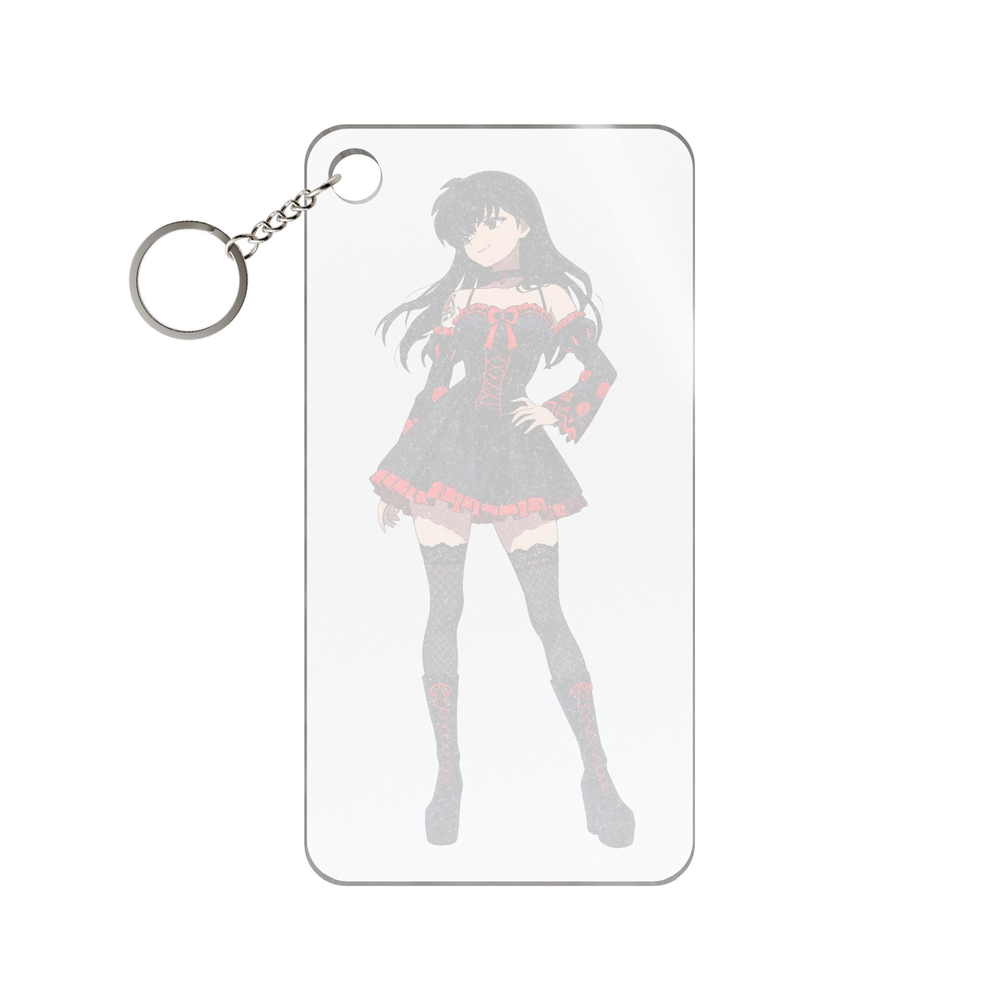 Kagome Inuyasha Gothic Anime Keychain Charm | Dark Pinup Fan Art