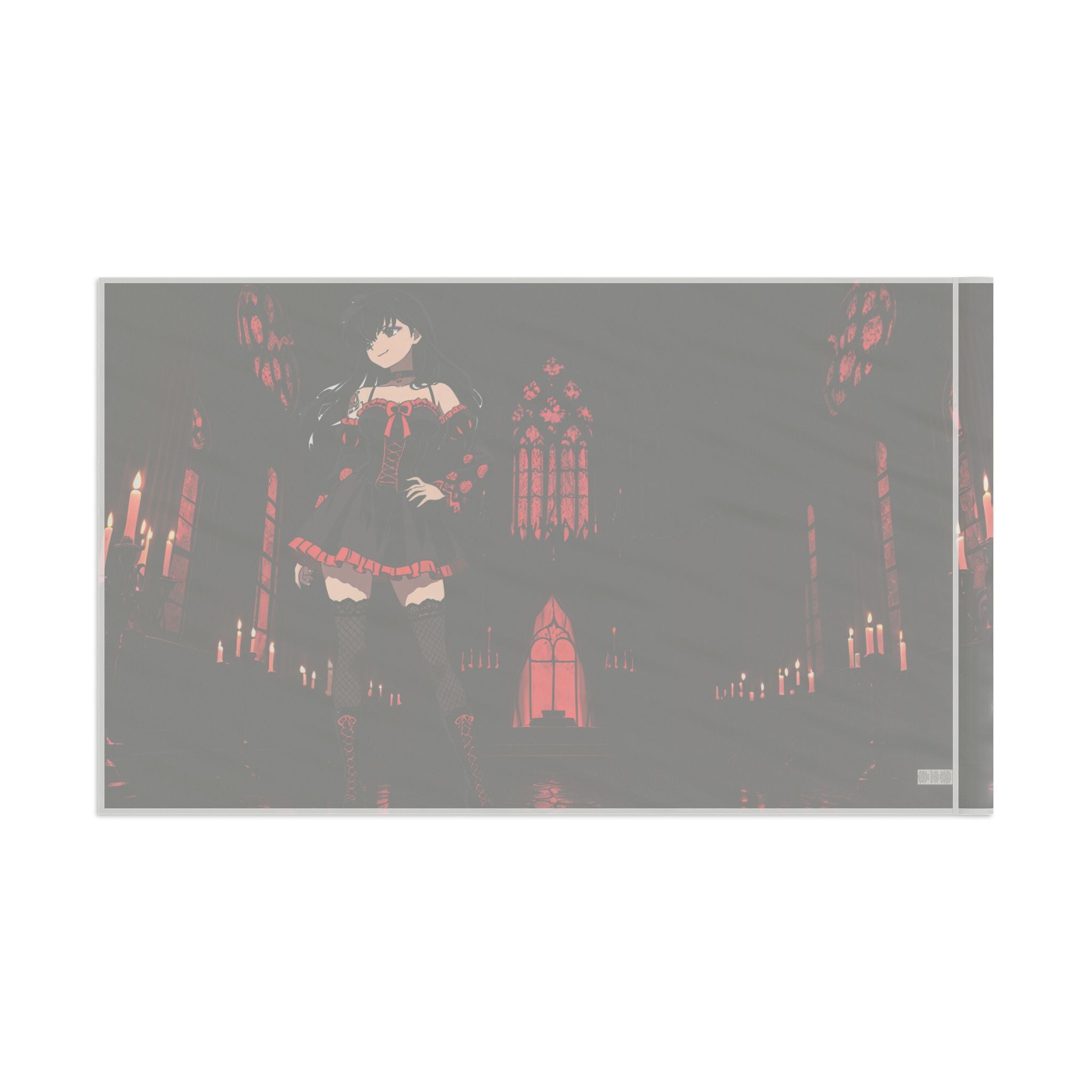 Kagome Inuyasha Gothic Anime Wall Flag | Cathedral Dark Banner