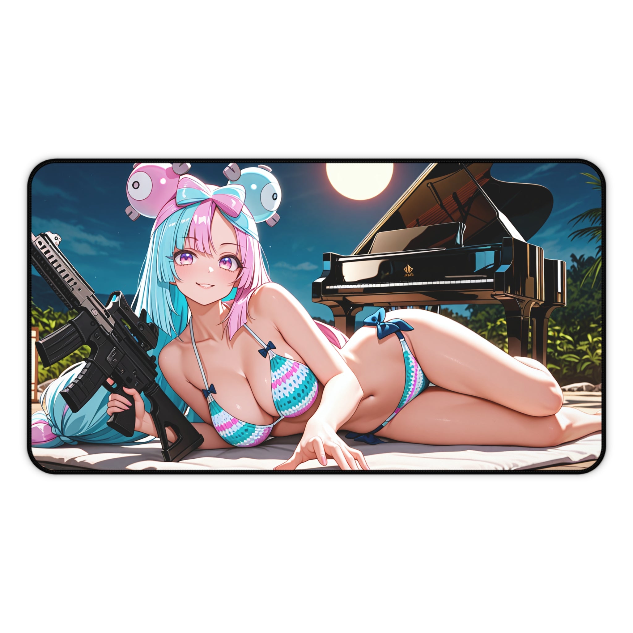 Iono Anime Pinup Desk Mat Large Mouse Pad Fan Art Tactical Girls Pt. 3