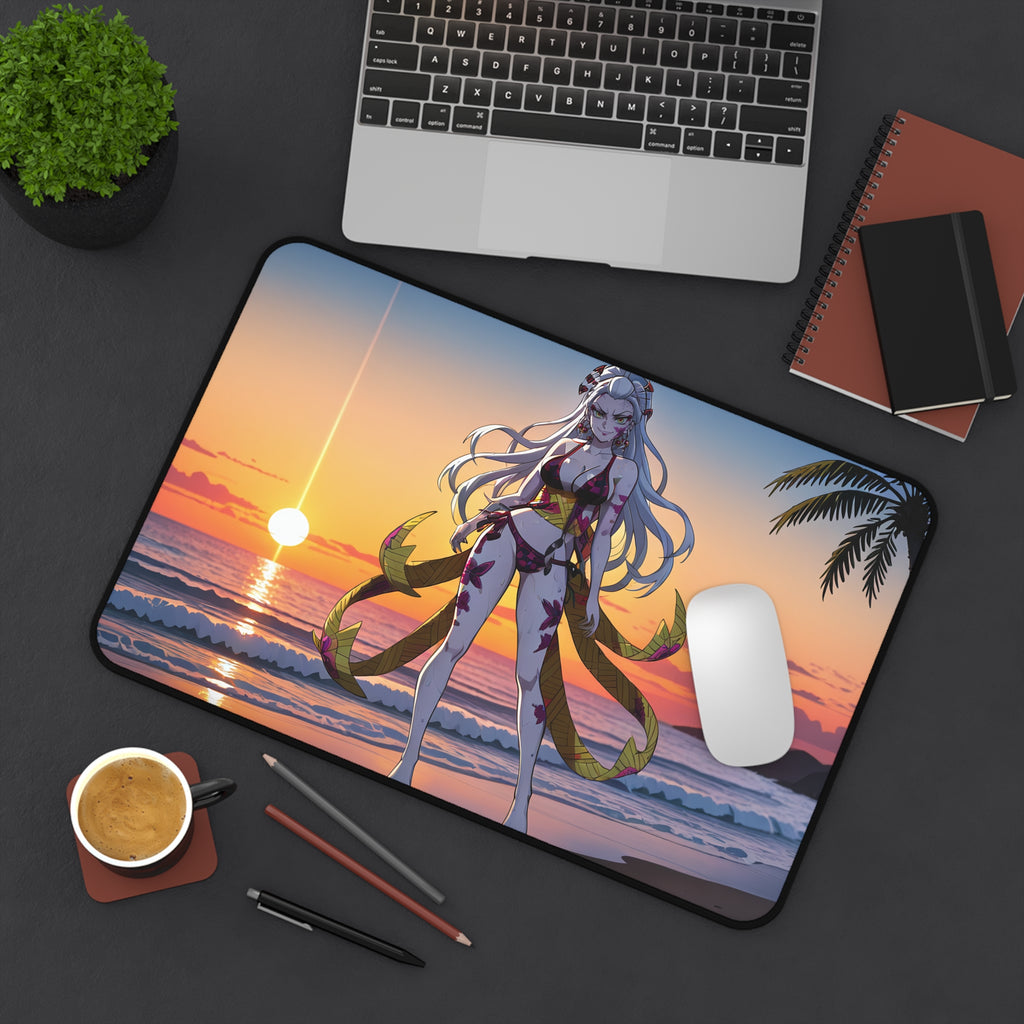 Daki Demon Slayer Spicy Pinup Desk Mat Sunset Beach Anime XL — Beach Babes Pt. 2