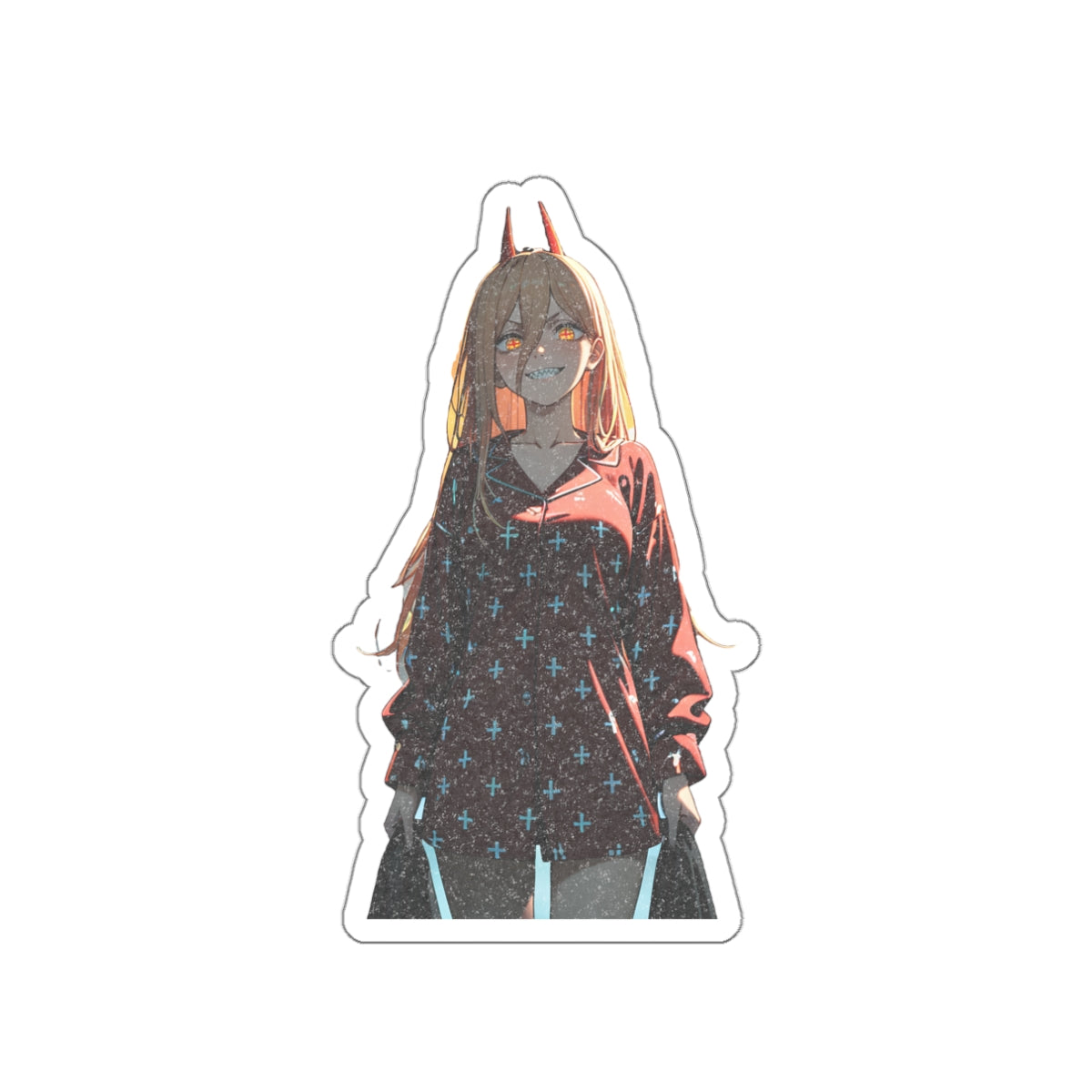Power Chainsaw Man Pinup Anime Die Cut Vinyl Sticker | Fan Art Decal