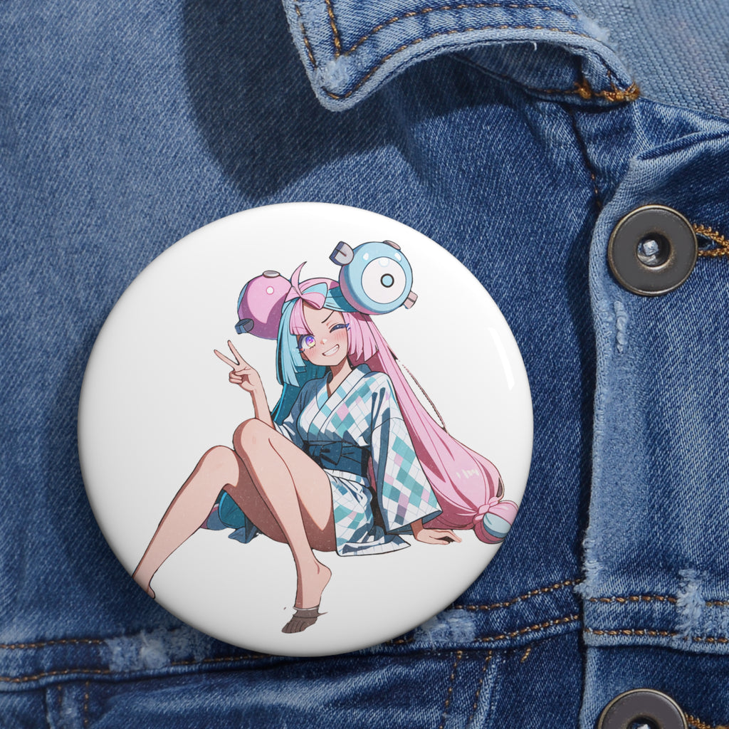 Iono Anime Pin Button Moonlit Onsen Fan Art — Onsen Pt. 2