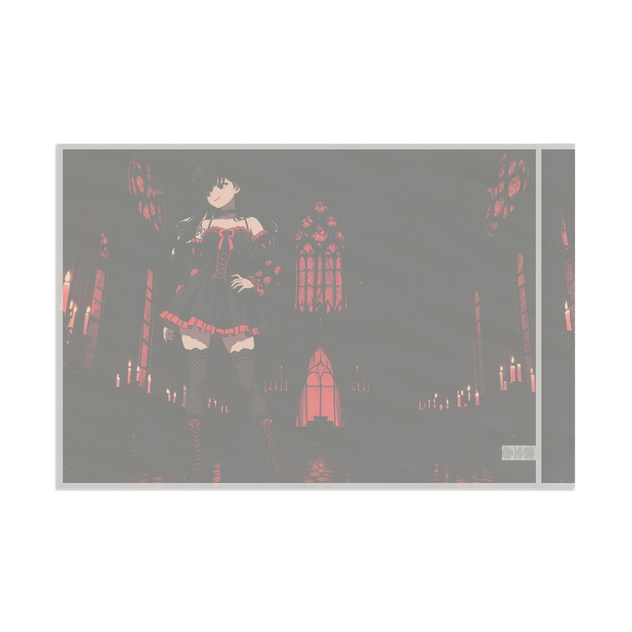 Kagome Inuyasha Gothic Anime Wall Flag | Cathedral Dark Banner