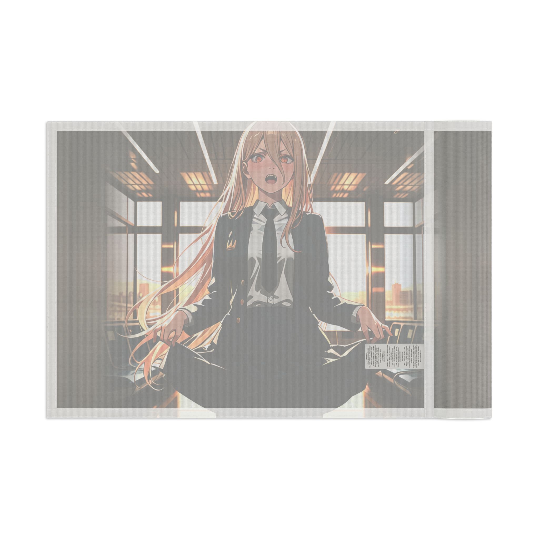 Power Chainsaw Man Flight Attendant Anime Wall Flag | Bunny Girls Pt. 7