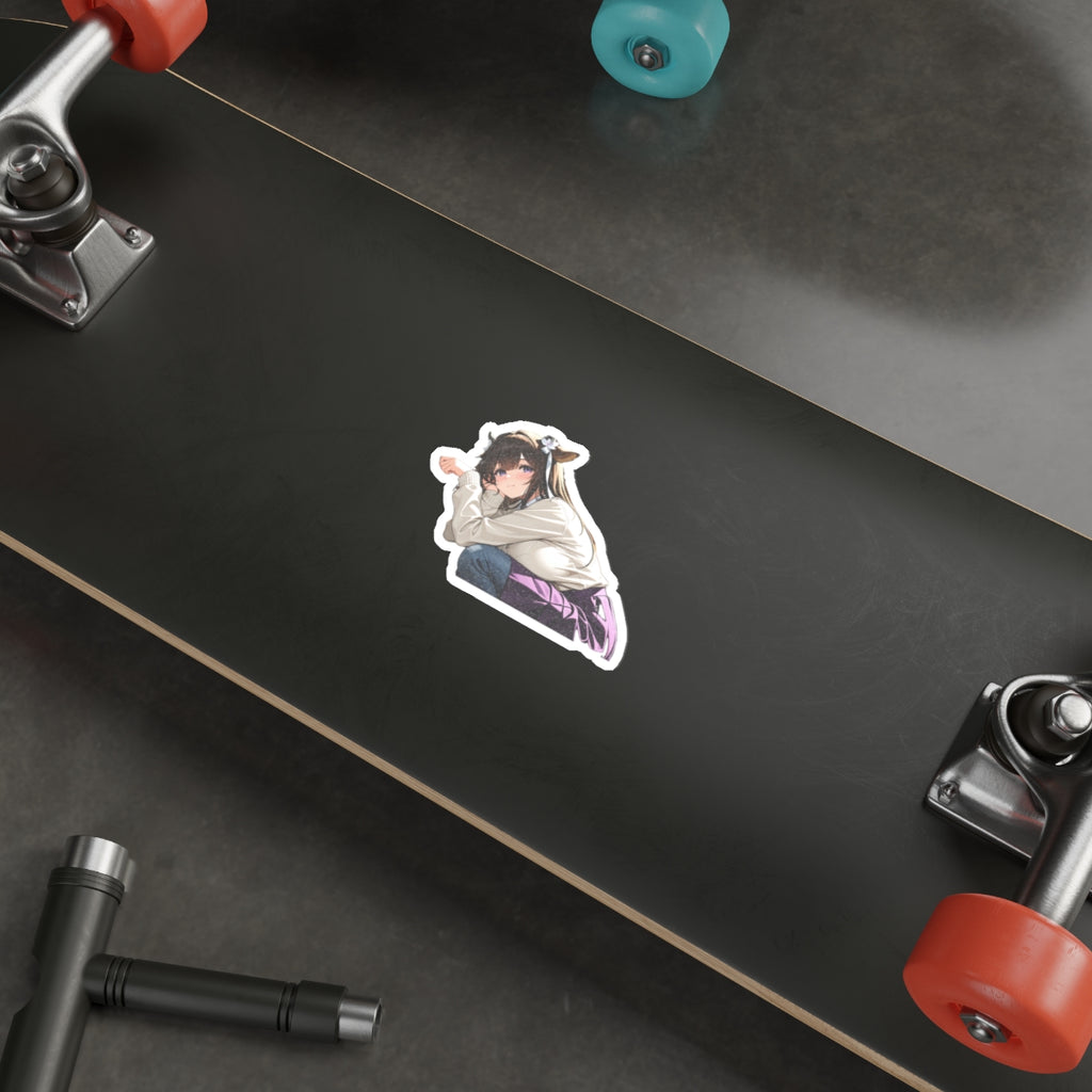 Kashino Azur Lane Anime Vinyl Sticker | Varsity Jacket Soft Cute Fan Art
