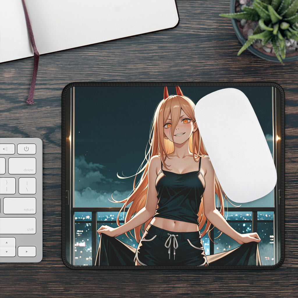 Power Chainsaw Man Anime Mouse Pad Spicy | Pinup Fan Art Desk Pad