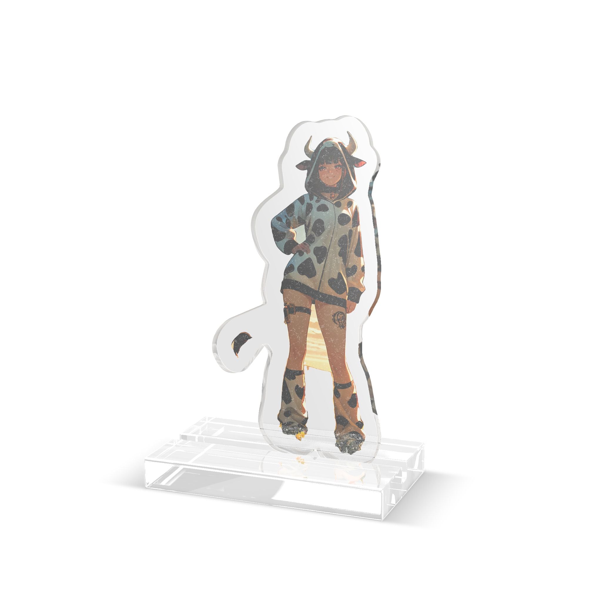 Blanc NIKKE Cow-Print Anime Standee Desk Display — Cow Girls Pt. 2