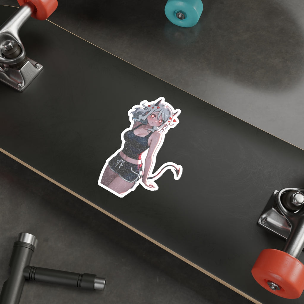Modeus Helltaker Anime Pinup Sticker | Die Cut Vinyl Fan Art — Lore Pt. 1