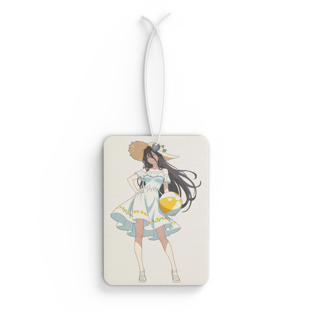 Albedo Overlord Anime Car Air Freshener | Summer Beach Pinup Fan Art