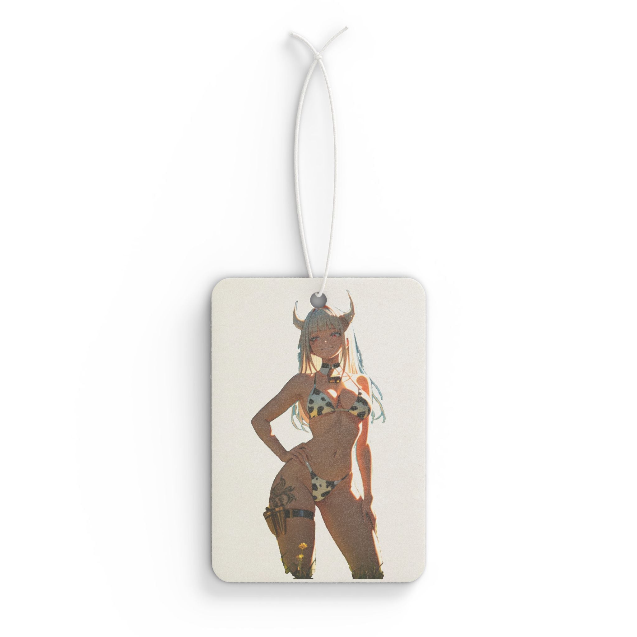 Blanc NIKKE Spicy Cow-Print Anime Car Air Freshener — Cow Girls Pt. 2 (Spicy)