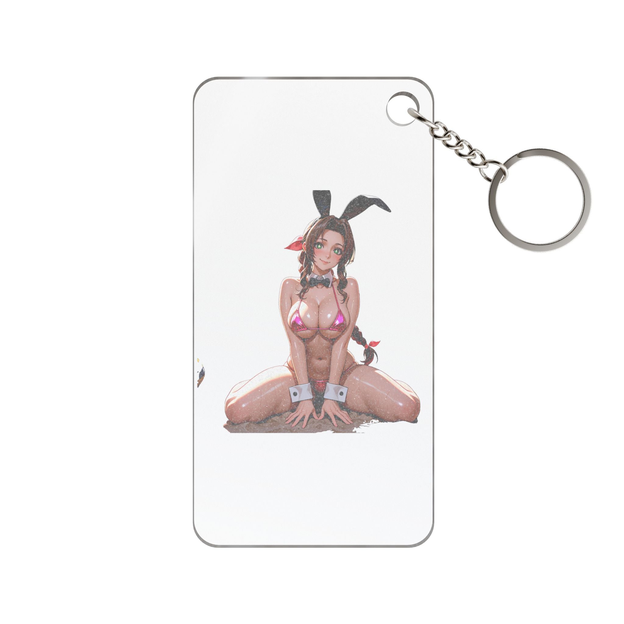 Aerith FF7 Spicy Bunny Girl Anime Keychain Charm Bunny Girls Pt. 8