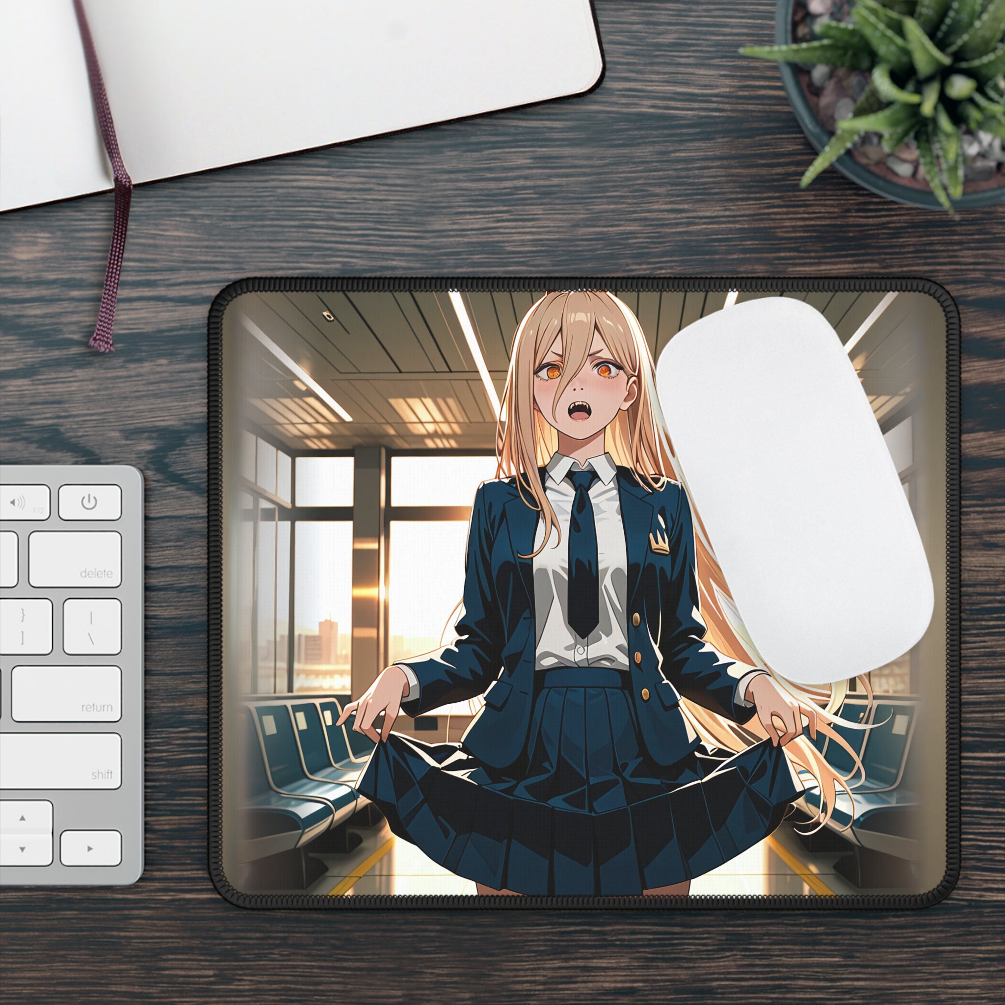 Power Chainsaw Man Flight Attendant Anime Mouse Pad | Bunny Girls Pt. 7