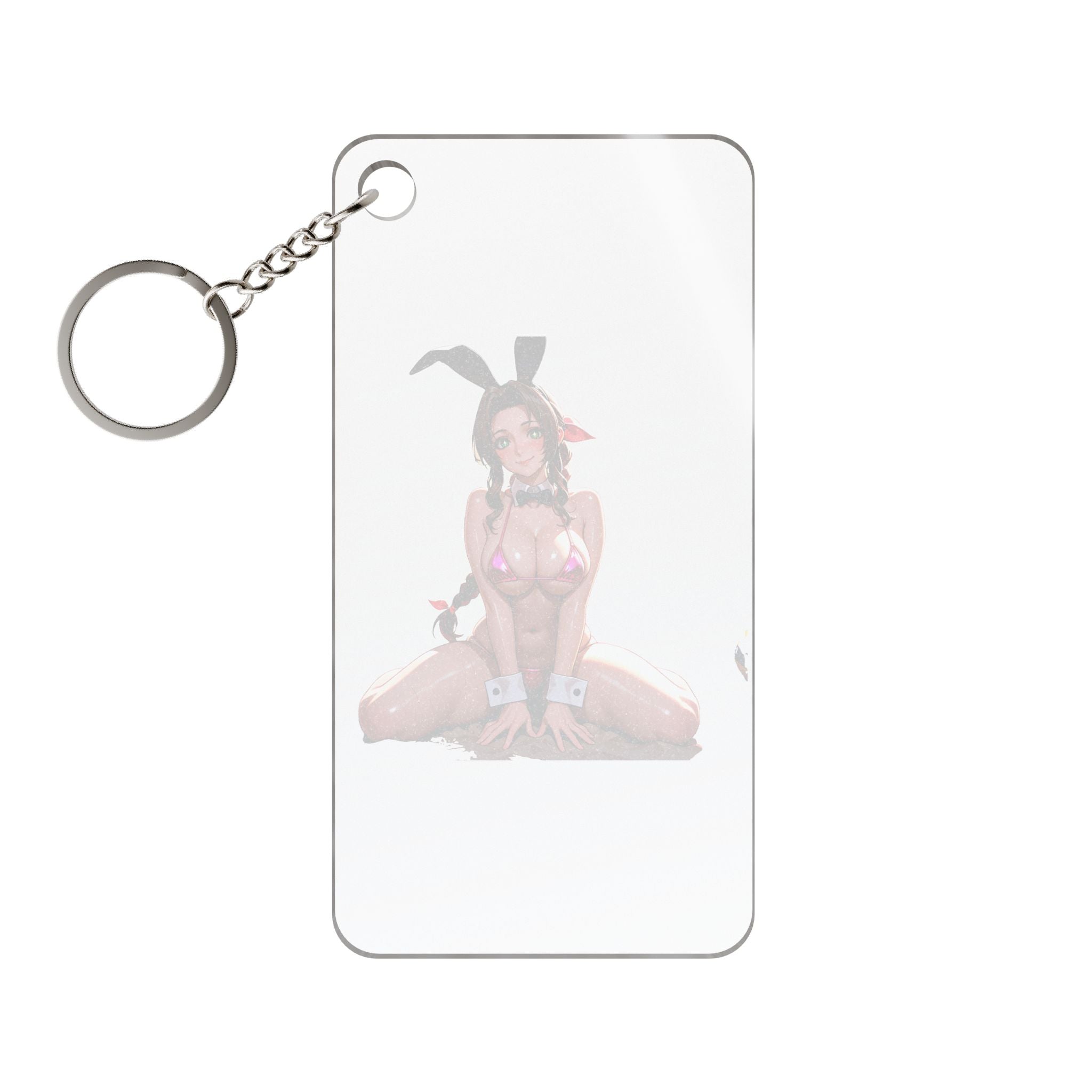 Aerith FF7 Spicy Bunny Girl Anime Keychain Charm Bunny Girls Pt. 8