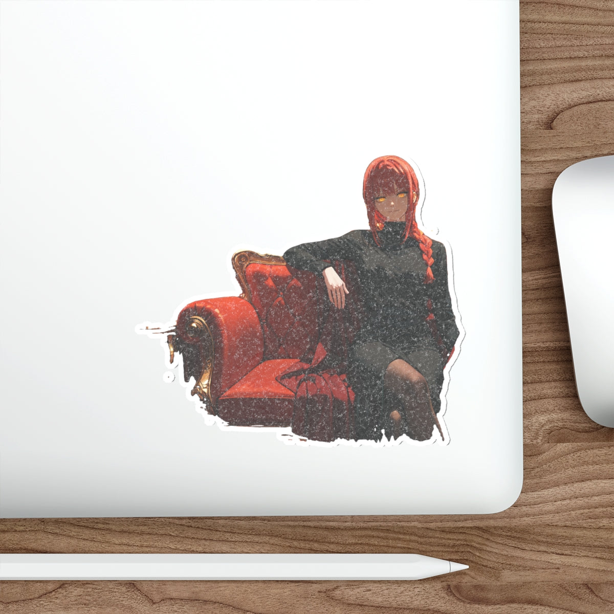 Makima Chainsaw Man Boudoir Pinup Anime Vinyl Sticker | Die Cut — Boudoir Pt. 1