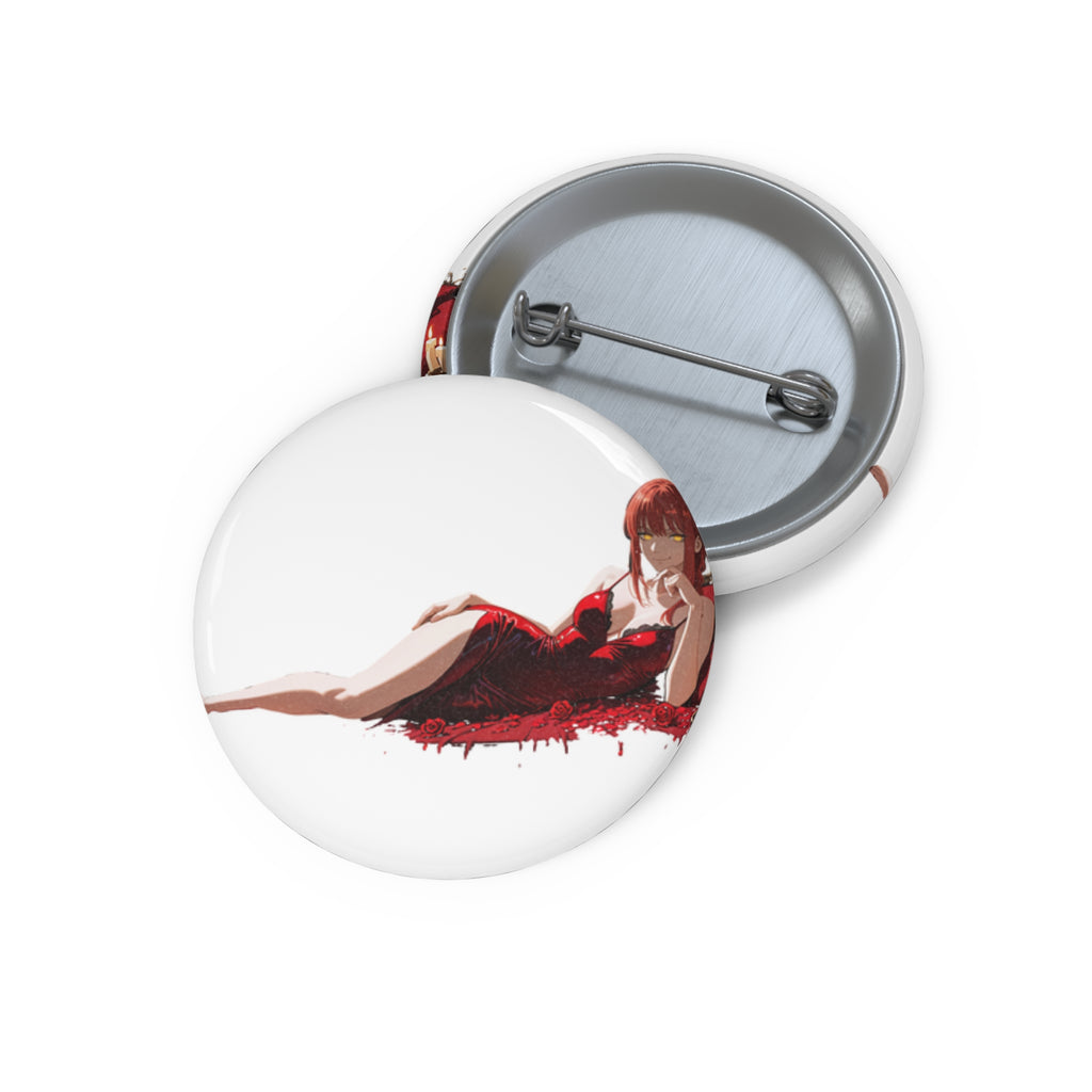 Makima Chainsaw Man Spicy Anime Pin Button Boudoir Pinup Fan Art Boudoir Pt. 1