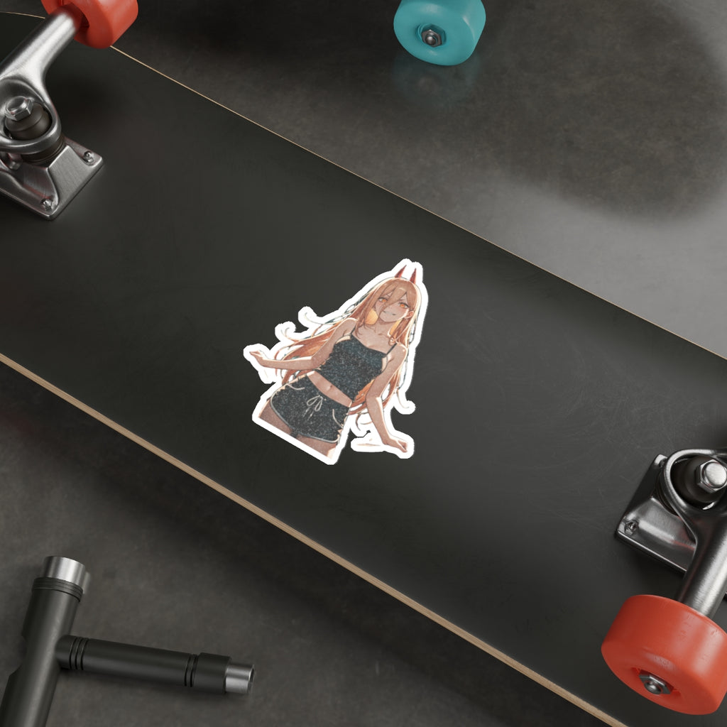 Power Chainsaw Man Spicy Pinup Anime Die Cut Vinyl Sticker | Fan Art
