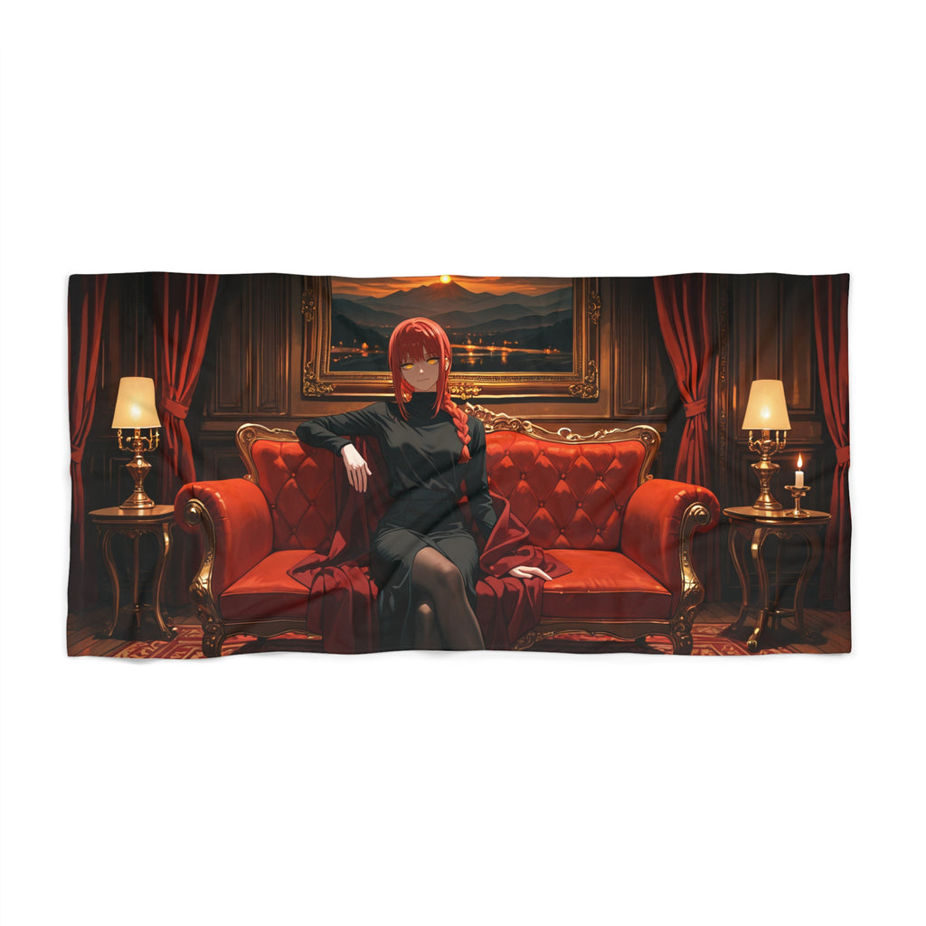 Makima Chainsaw Man Anime Beach Towel | Boudoir Pt. 1