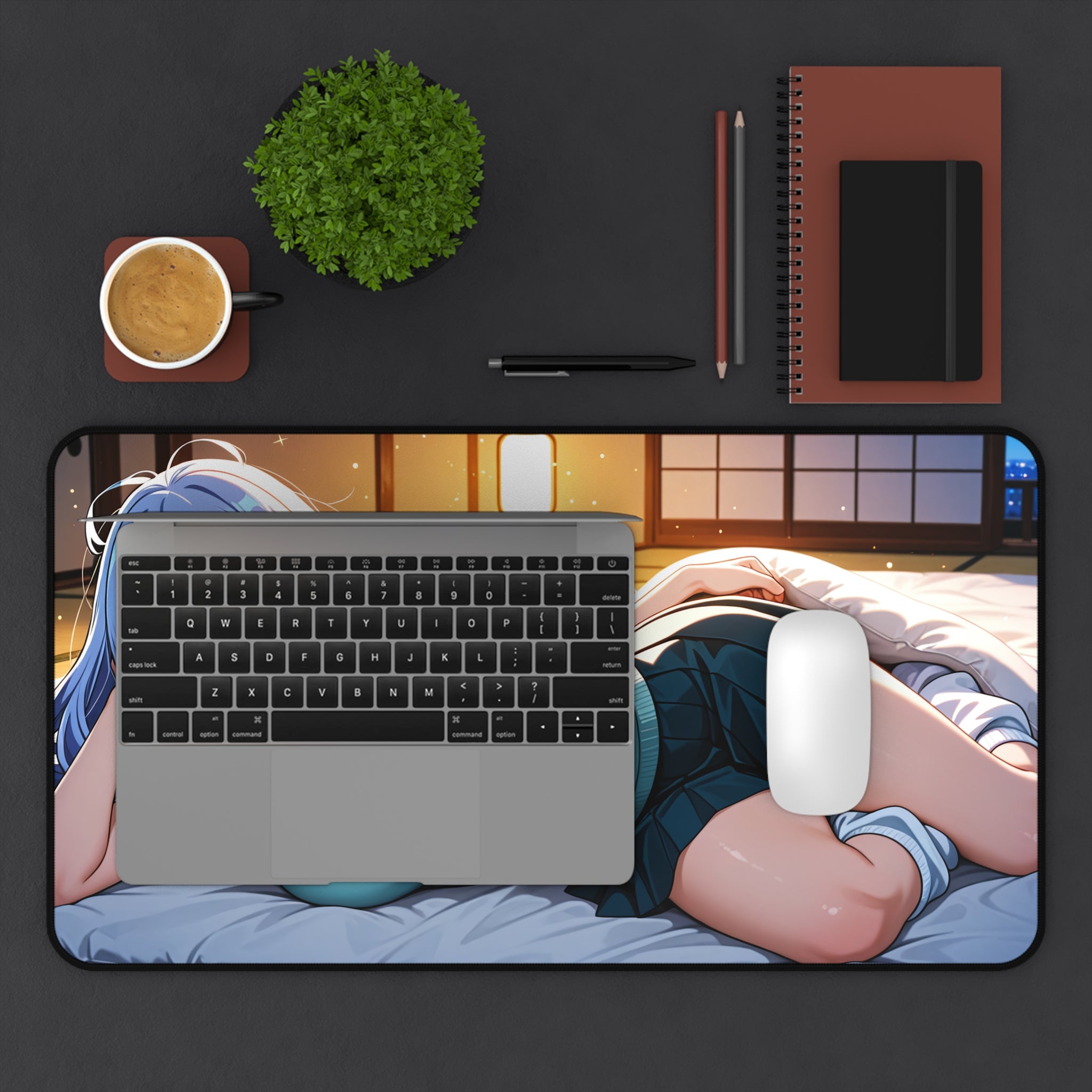 My Hero Academia Anime Desk Mat Spicy Pinup Fan Art Wide Mouse Pad