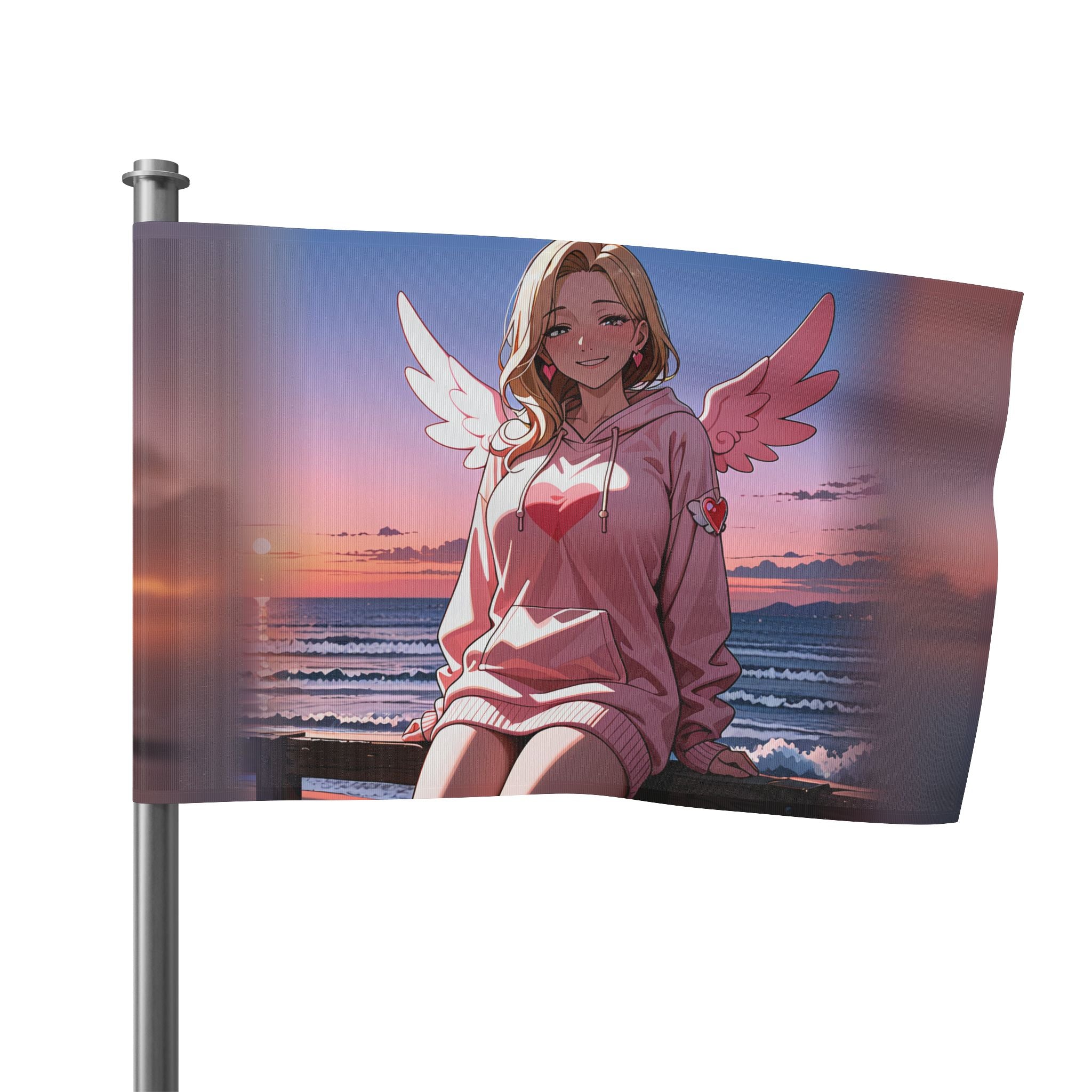 Kirara Hoshi JJK Anime Wall Flag Cupid Beach Pinup — Beach Babes Pt. 5