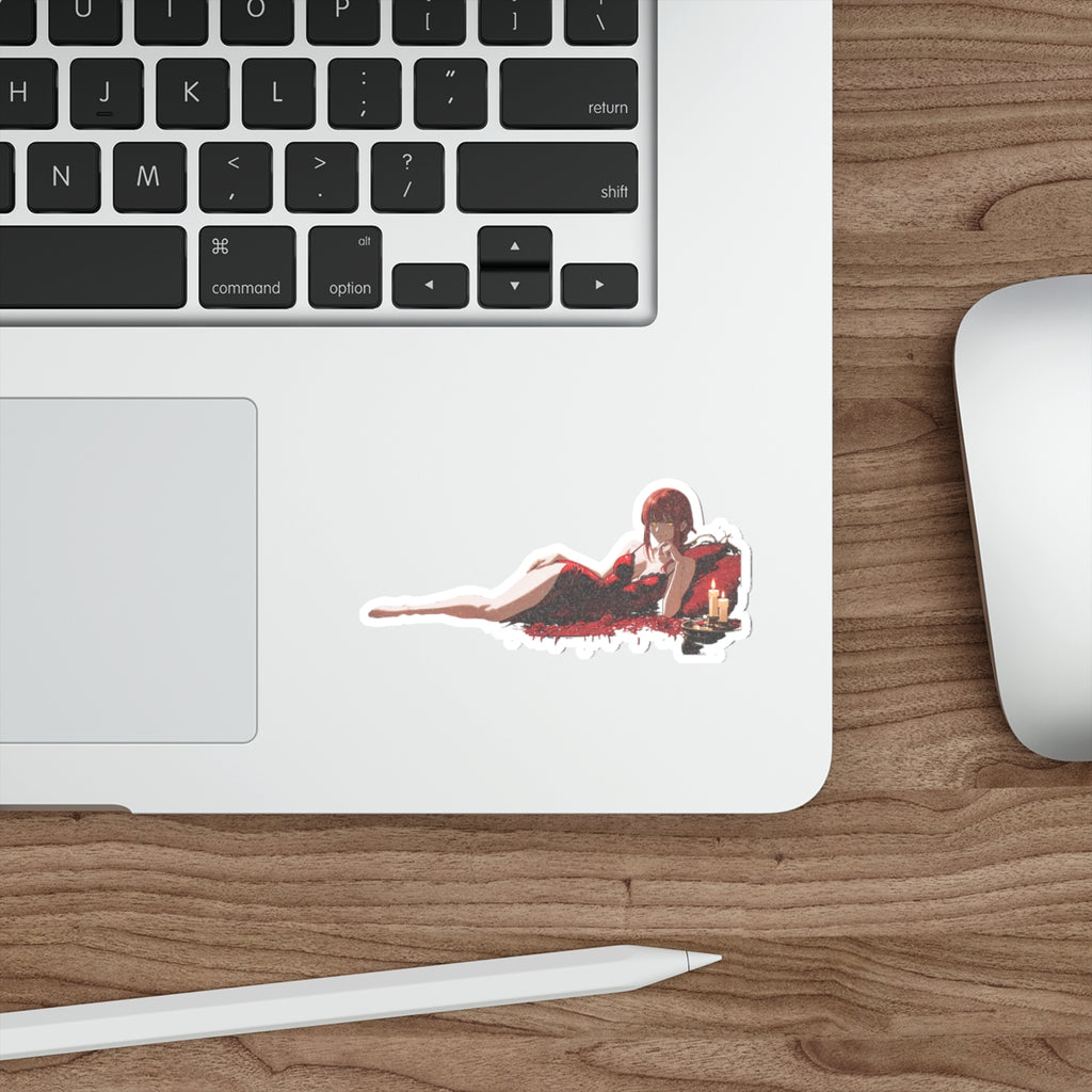 Makima Chainsaw Man Spicy Boudoir Anime Vinyl Sticker | Die Cut — Boudoir Pt. 1