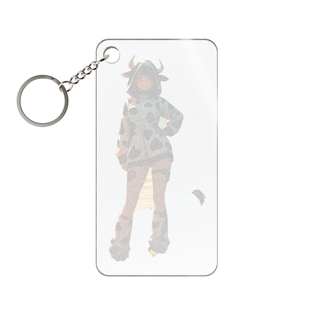 Blanc NIKKE Cow-Print Anime Keychain Charm Pinup Bag Charm — Cow Girls Pt. 2