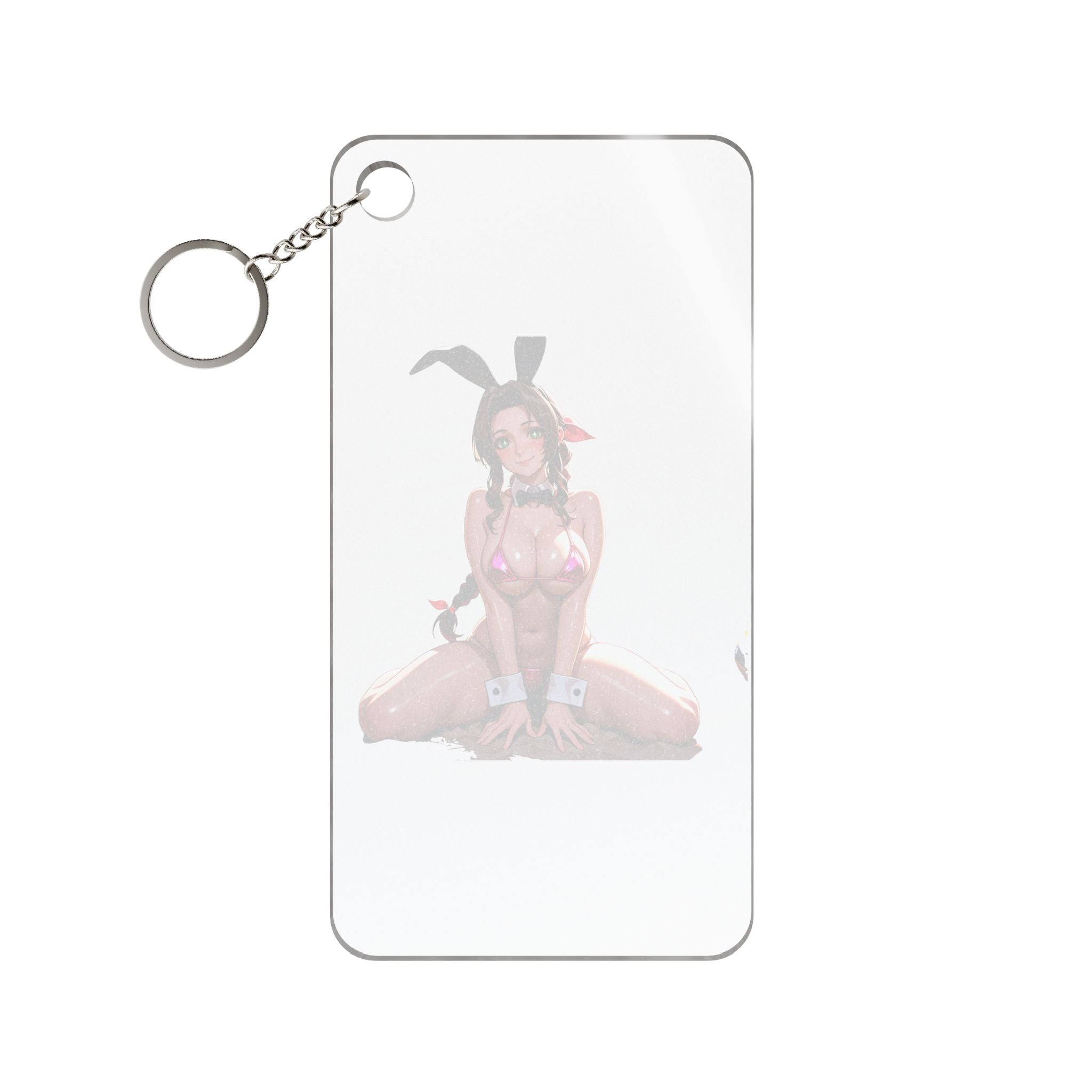 Aerith FF7 Spicy Bunny Girl Anime Keychain Charm Bunny Girls Pt. 8