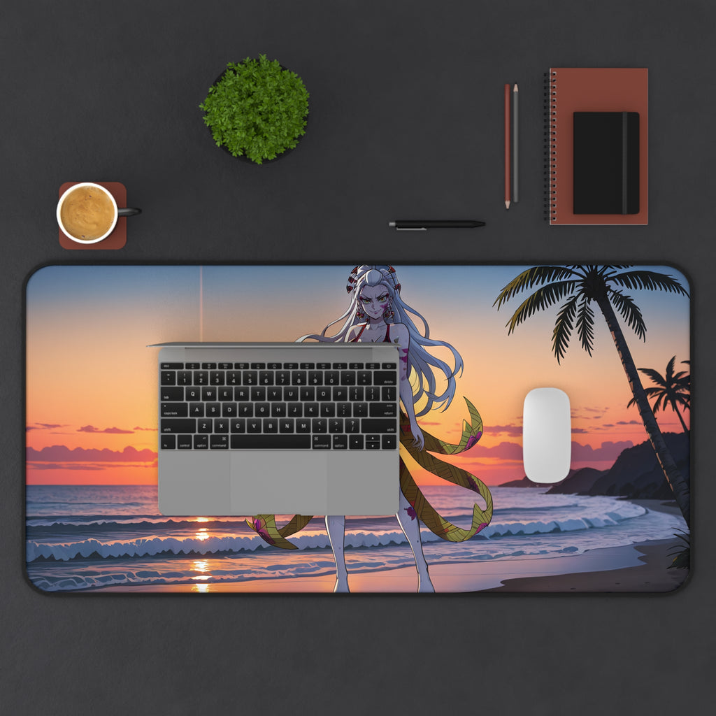 Daki Demon Slayer Spicy Pinup Desk Mat Sunset Beach Anime XL — Beach Babes Pt. 2