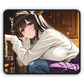 Kashino Azur Lane Anime Mouse Pad | Soft Cute Varsity Jacket Kitchen Desk Mat
