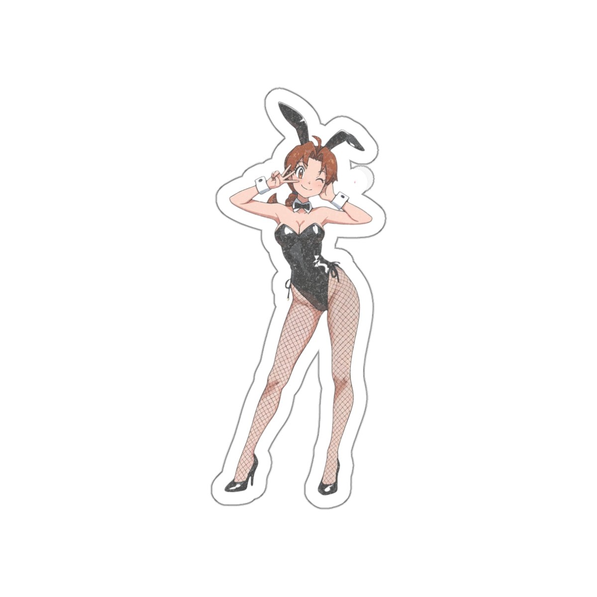 Delia Ketchum Bunny Suit Spicy Pinup Die-Cut Vinyl Sticker — Bunny Girls Pt. 1 (