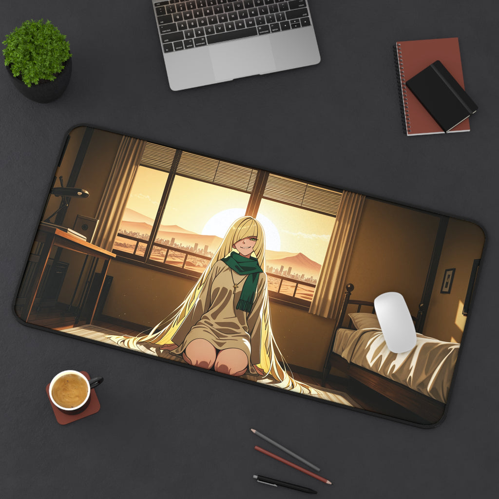 Lusamine Anime Pinup Desk Mat | Fan Art Gaming Mouse Pad XL — Boudoir Pt. 5