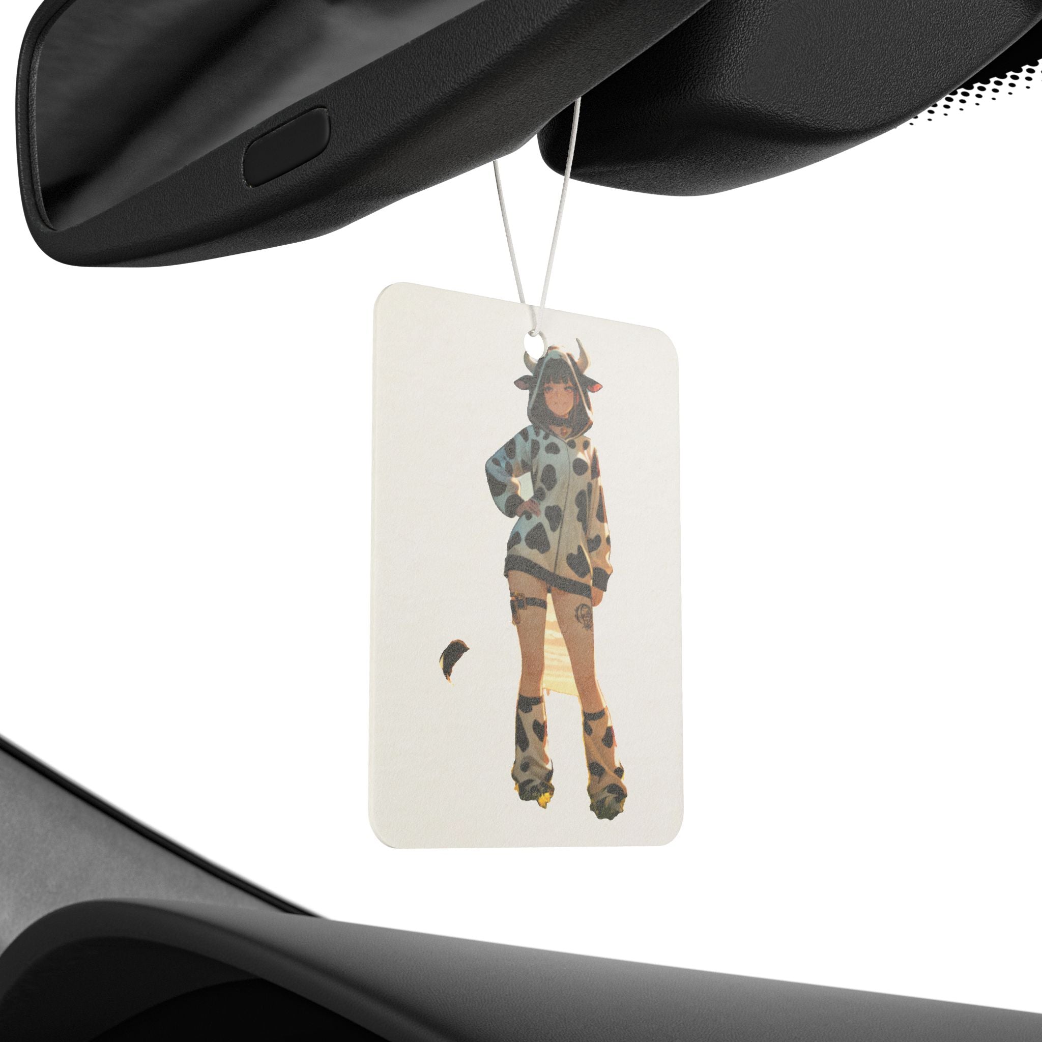 Blanc NIKKE Cow-Print Anime Car Air Freshener Pinup — Cow Girls Pt. 2