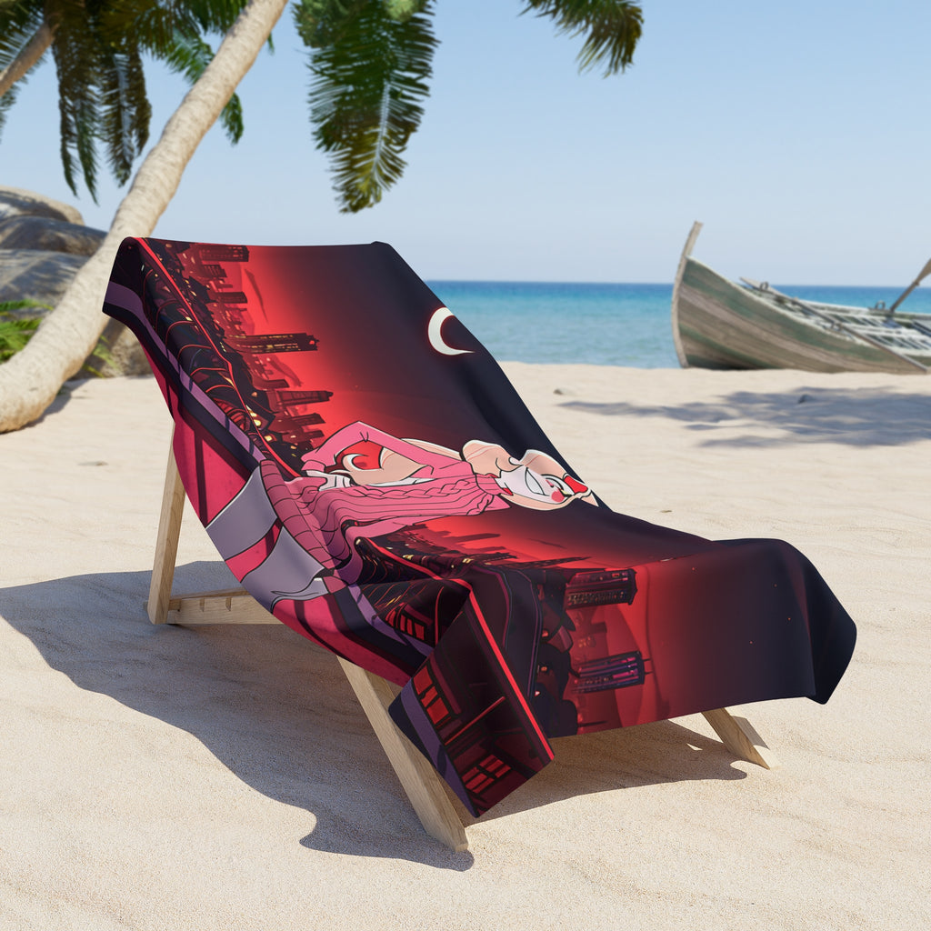 Charlie Morningstar Hazbin Hotel Beach Towel Pinup — Virgin Killer Pt. 2