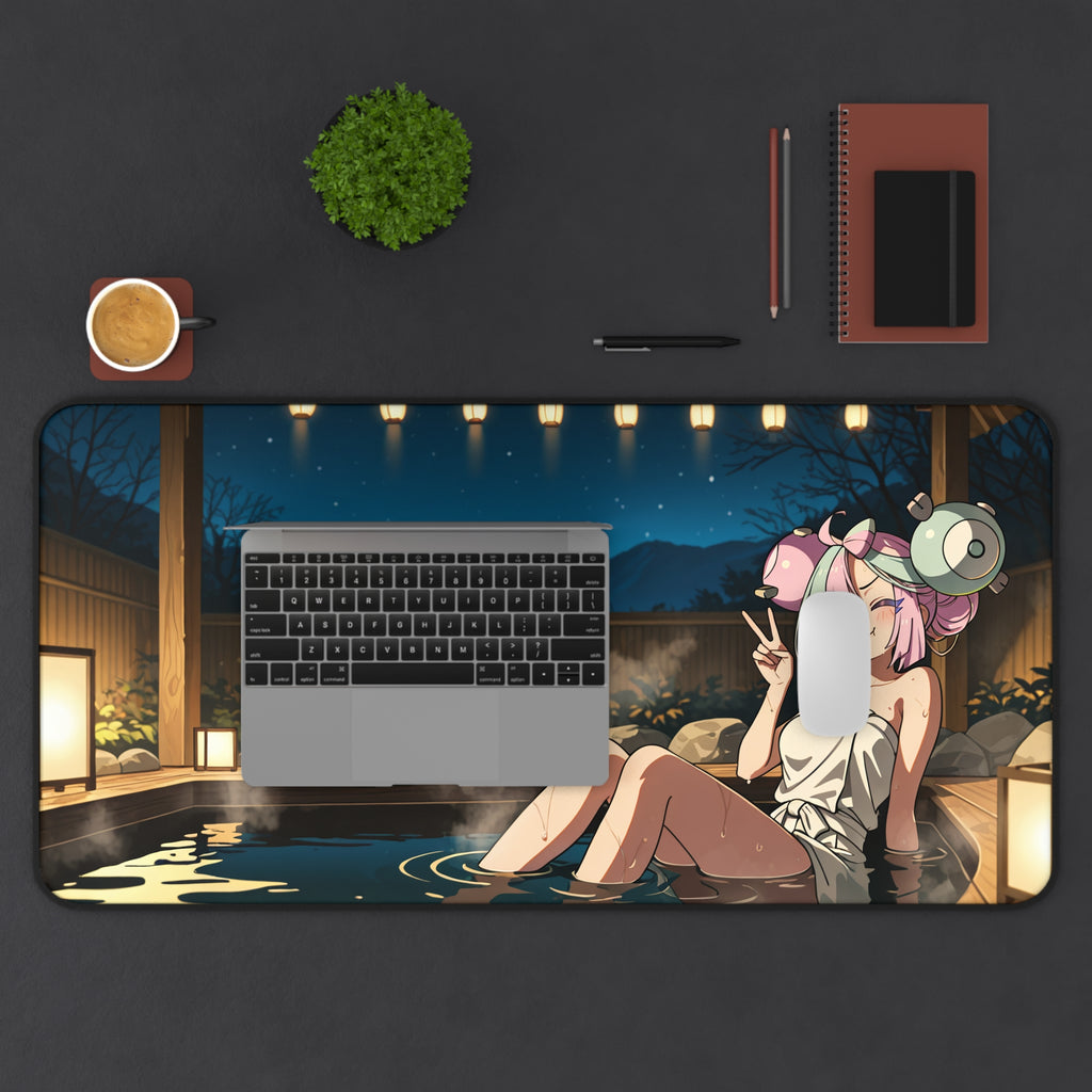 Iono Spicy Anime Desk Mat Moonlit Onsen Pinup XL Mouse Pad — Onsen Pt. 2