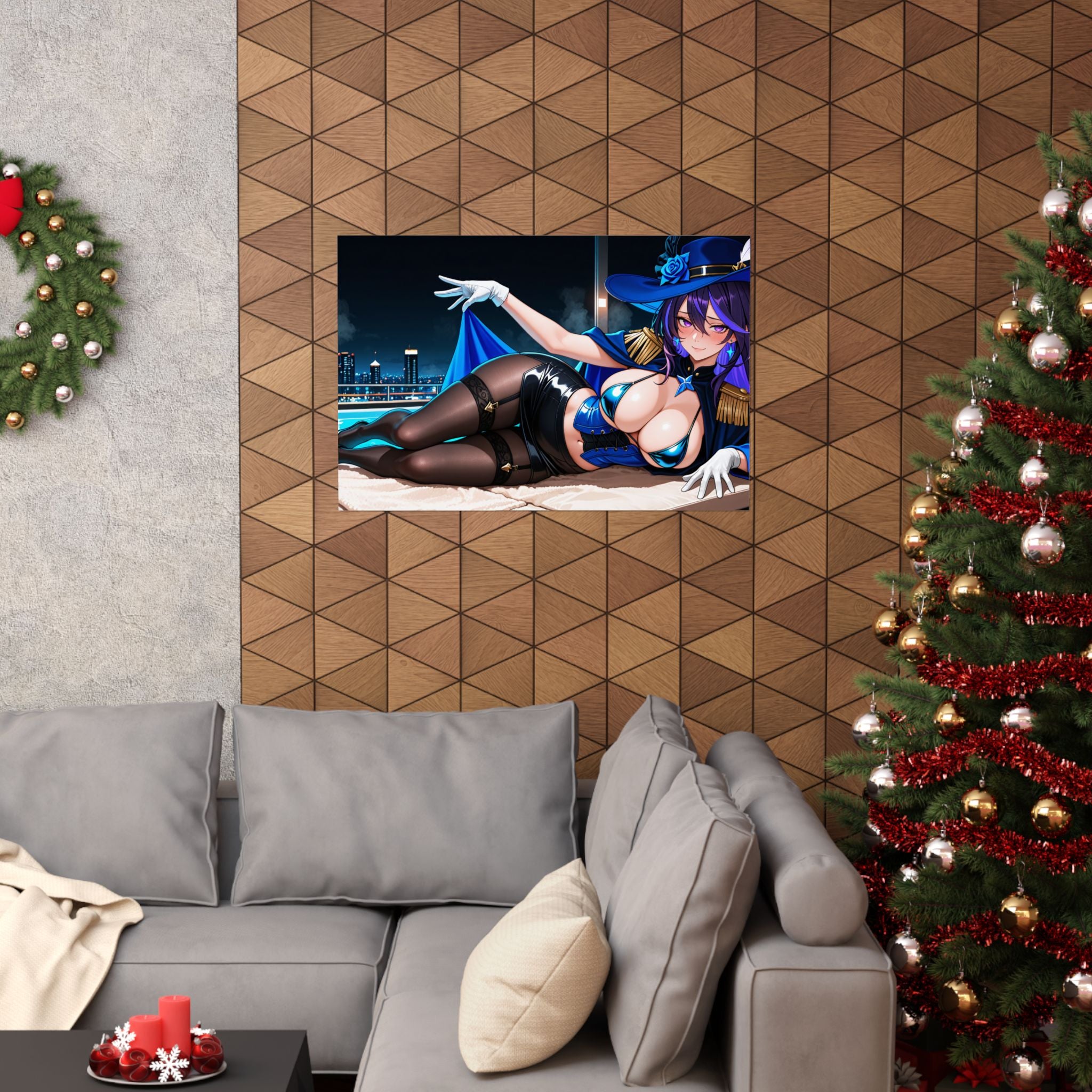 Clorinde Genshin Impact Spicy Anime Wall Art Poster | Pinup — Beach Babes Pt. 4