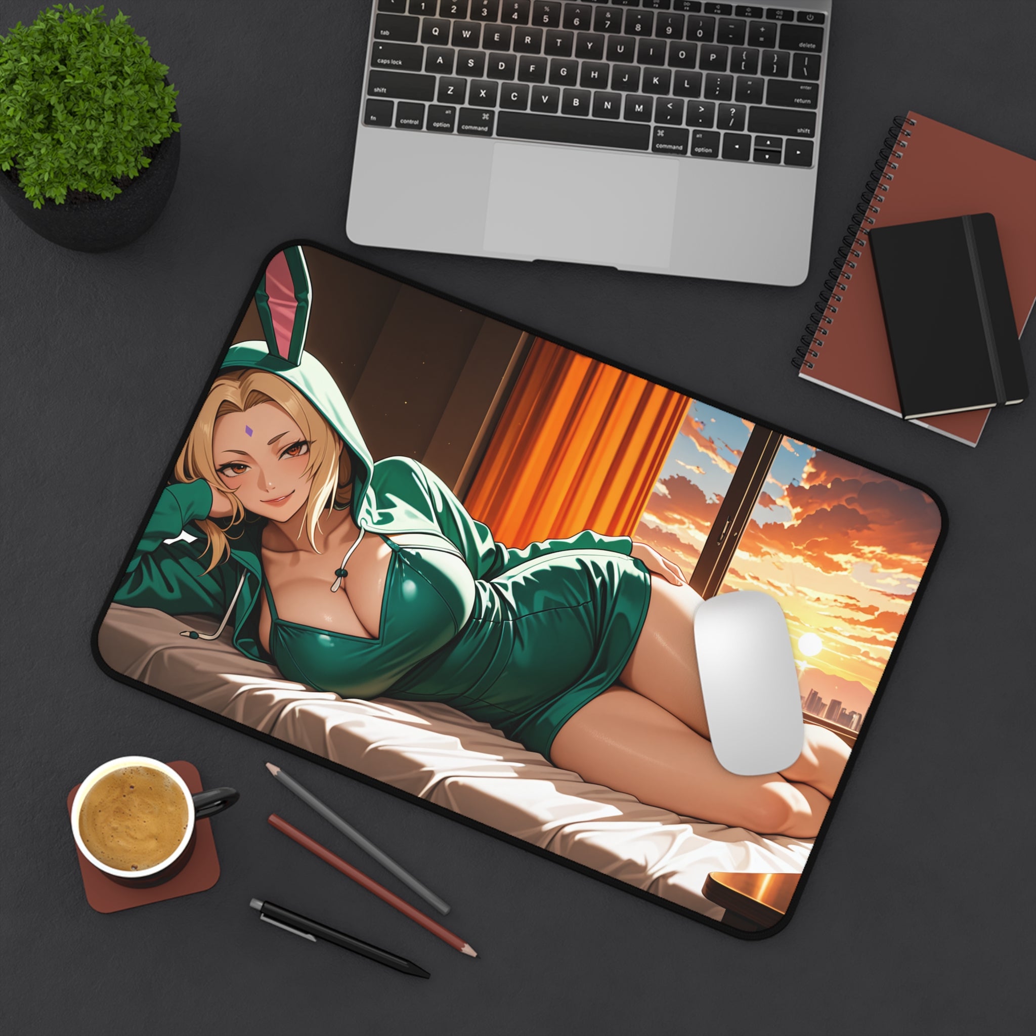 Tsunade Naruto Anime Desk Mat Pinup Breakfast Nook — Bunny Girls Pt. 6