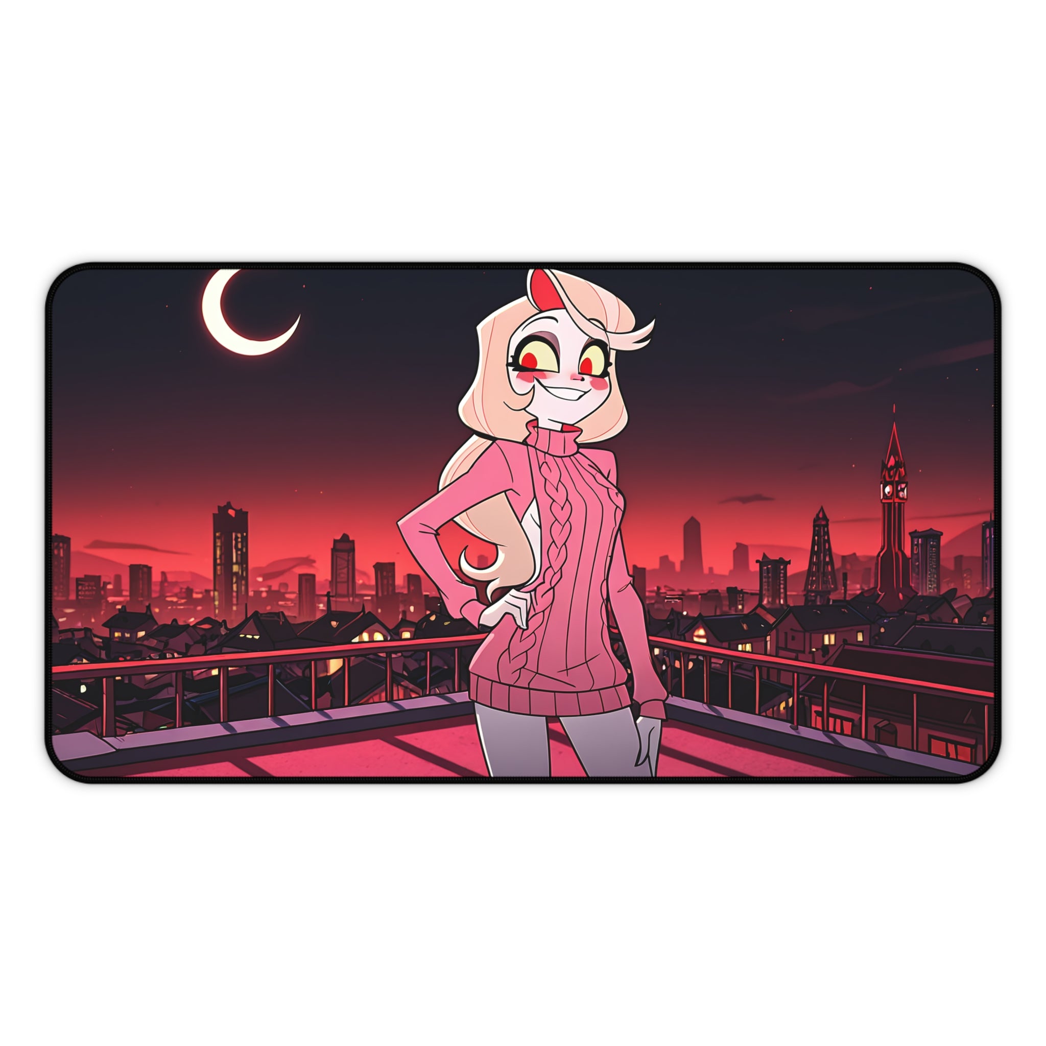 Charlie Morningstar Hazbin Hotel Anime Desk Mat Fan Art Virgin Killer Pt. 2