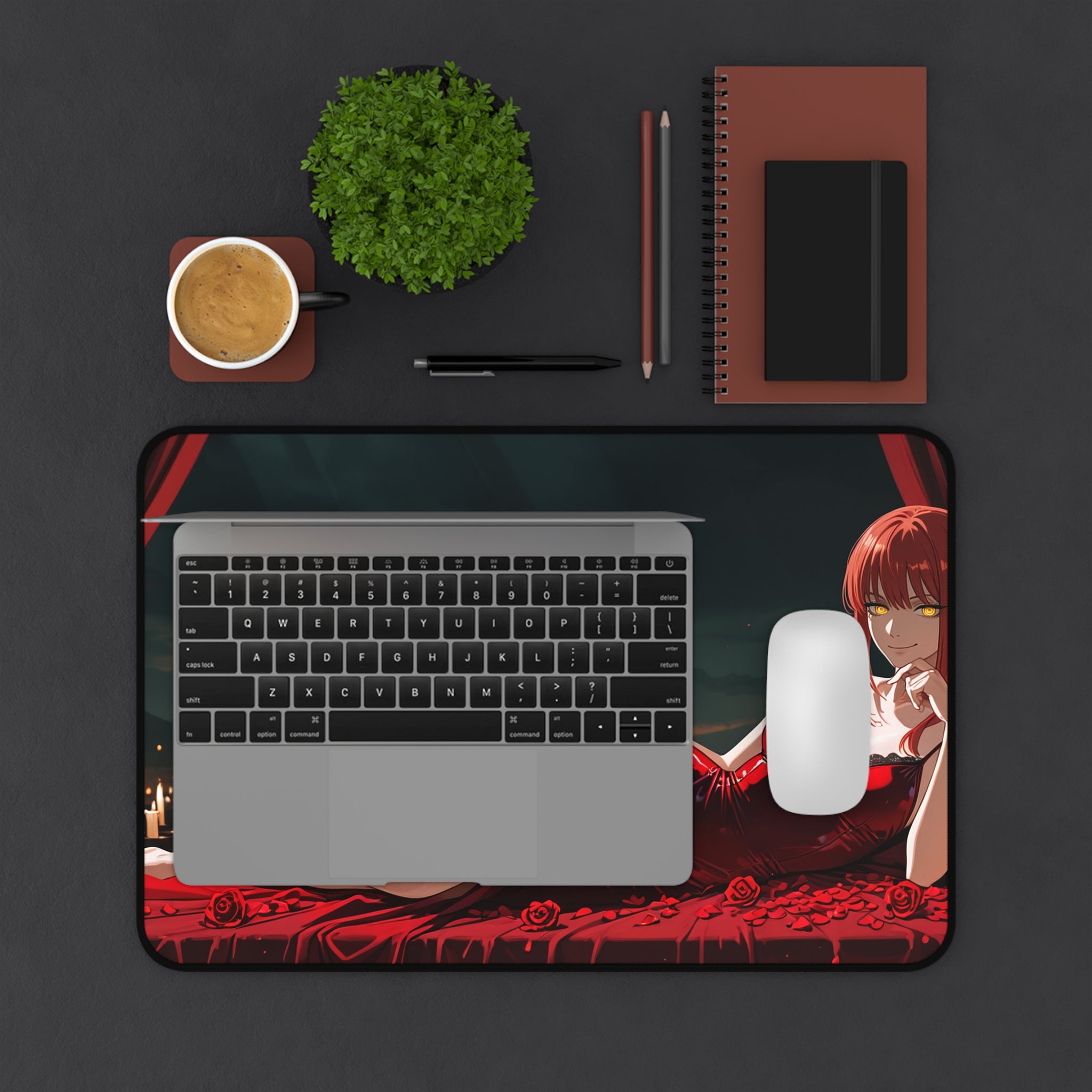 Makima Chainsaw Man Desk Mat Boudoir Spicy Pinup — Boudoir Pt. 1