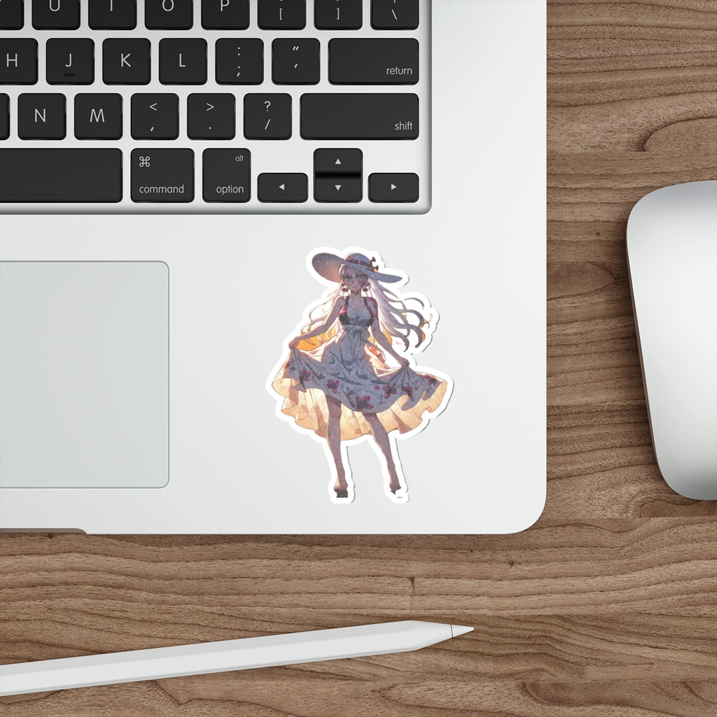 Daki Demon Slayer Anime Die Cut Vinyl Sticker Sunset Beach — Beach Babes Pt. 2