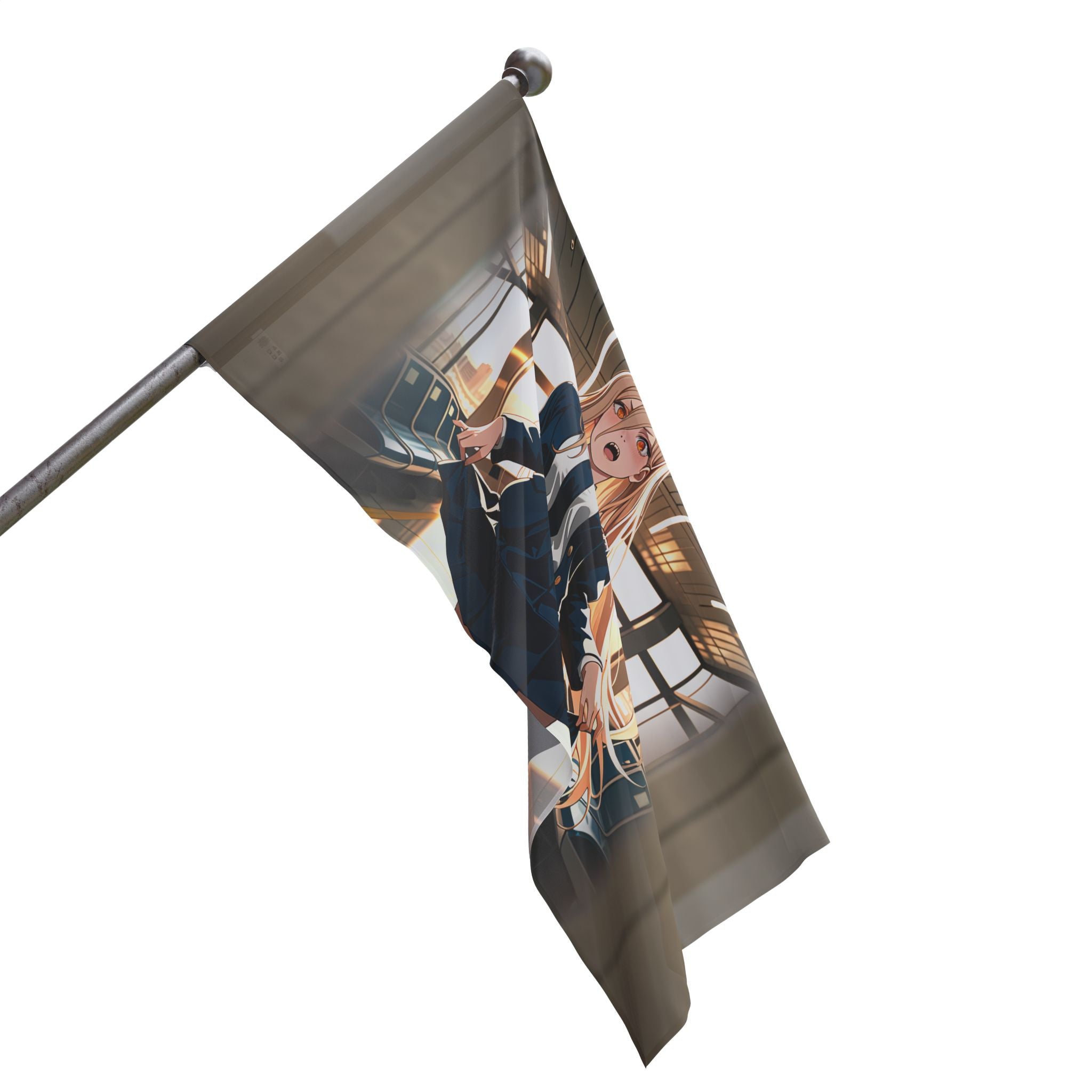 Power Chainsaw Man Flight Attendant Anime Wall Flag | Bunny Girls Pt. 7